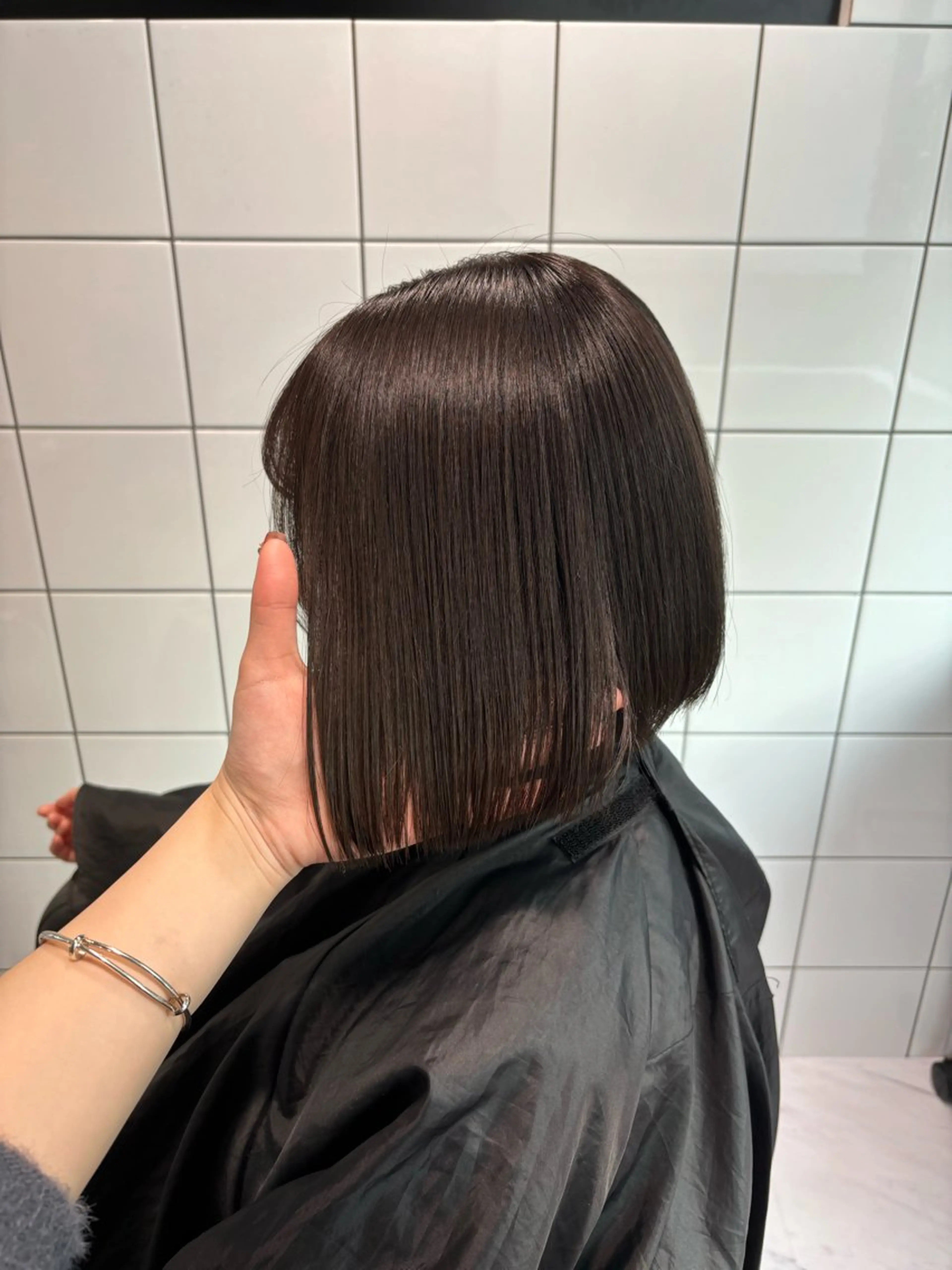 ショート カラー 髪質改善 ヘアカラー トリートメント ヘッドスパ ヘアセット 表参道♡暗髪^ྀི 艶カラー♡アユミのヘアスタイル