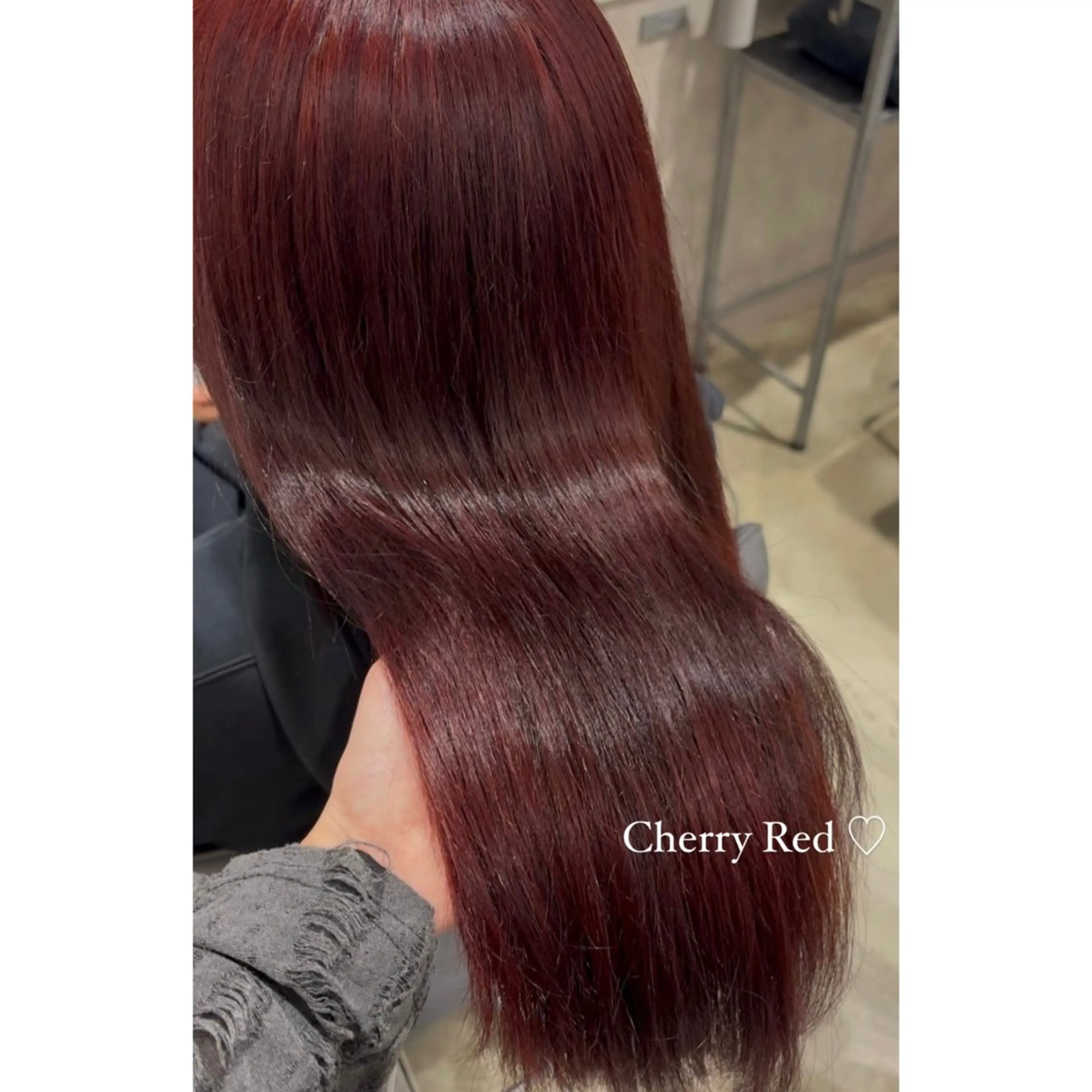 カラー レッドカラー Mayu ♡カラーリストのヘアスタイル