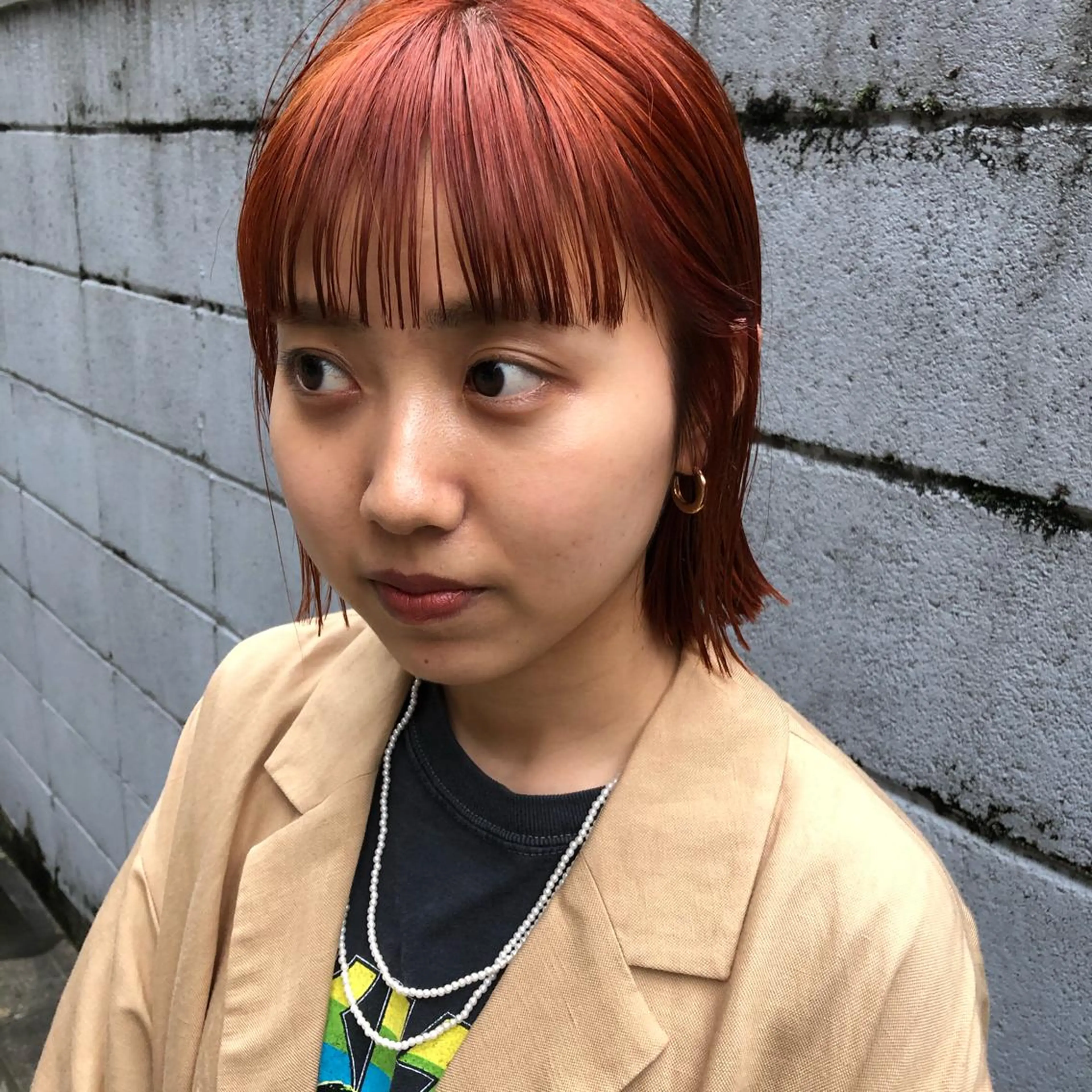 ショート カラー パーマ ヘアアレンジ BRUNTJET所属・MAEDA MADOKAのヘアスタイル