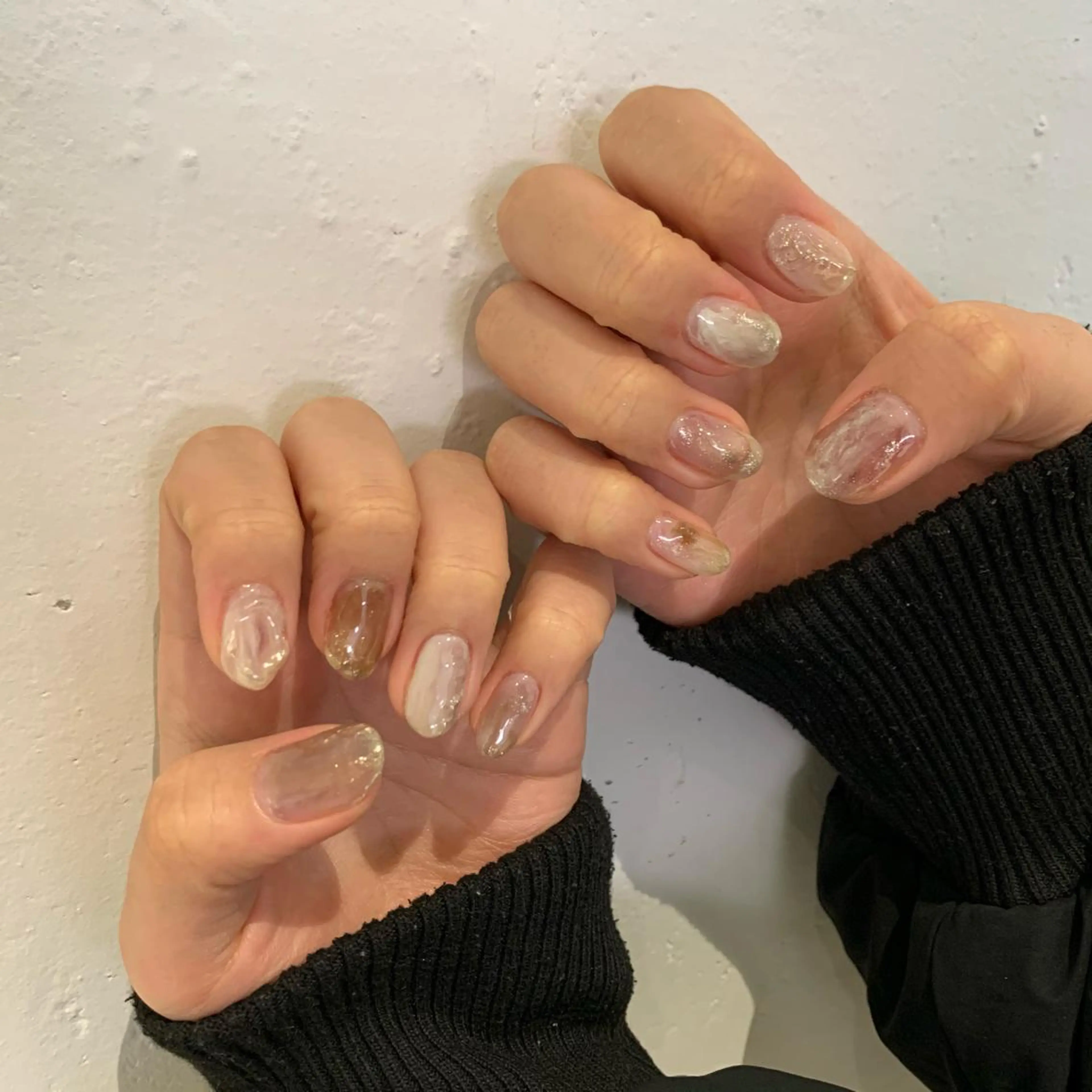 ネイル クリアネイル 【韓国ヘア・ネイル】 HINATA🍒のネイルデザイン