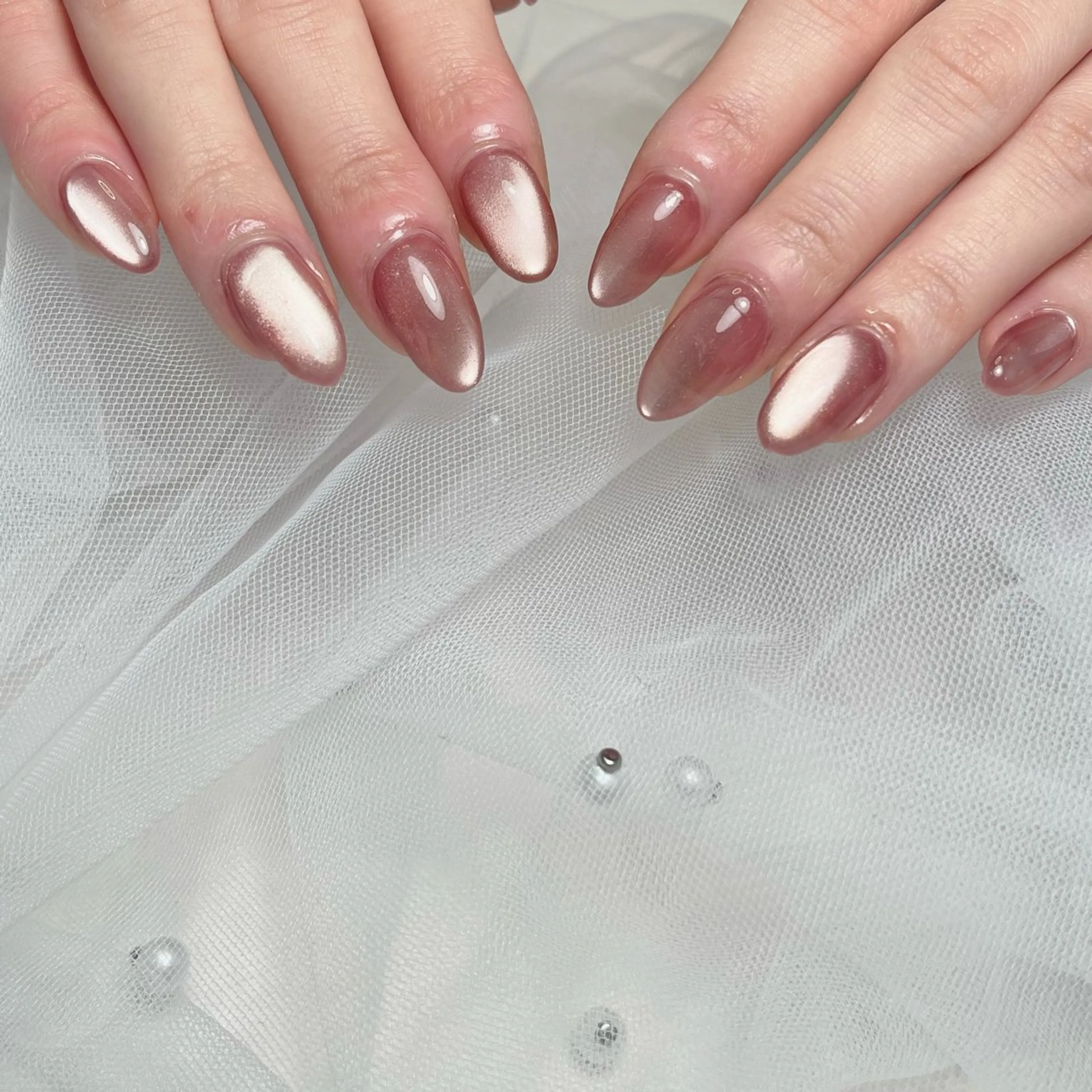 ネイル フラッシュネイル マグネットネイル ワンカラーネイル ハンドネイル RE SALONのネイルデザイン