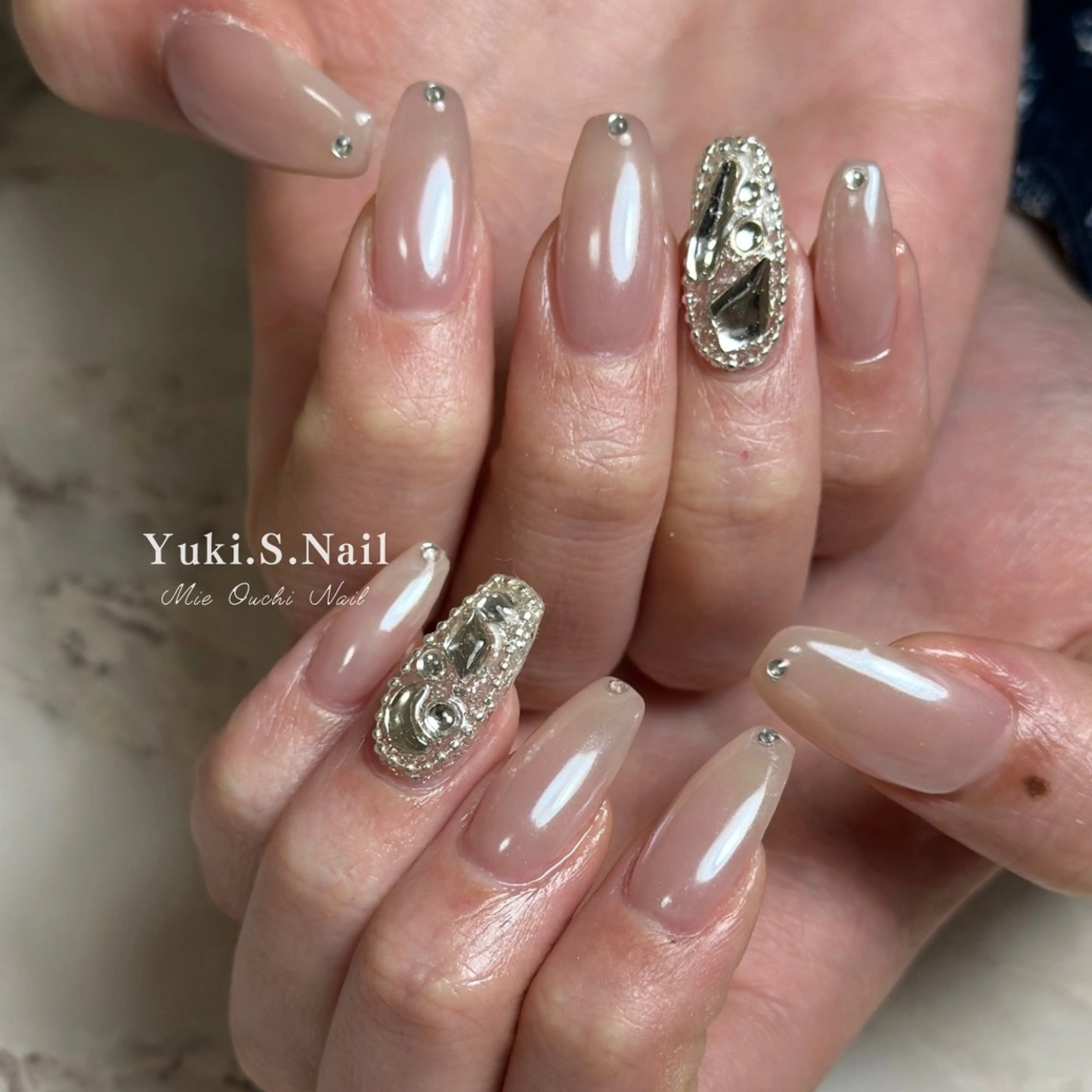ロング ハンドネイル Yuki S.Nailのネイルデザイン