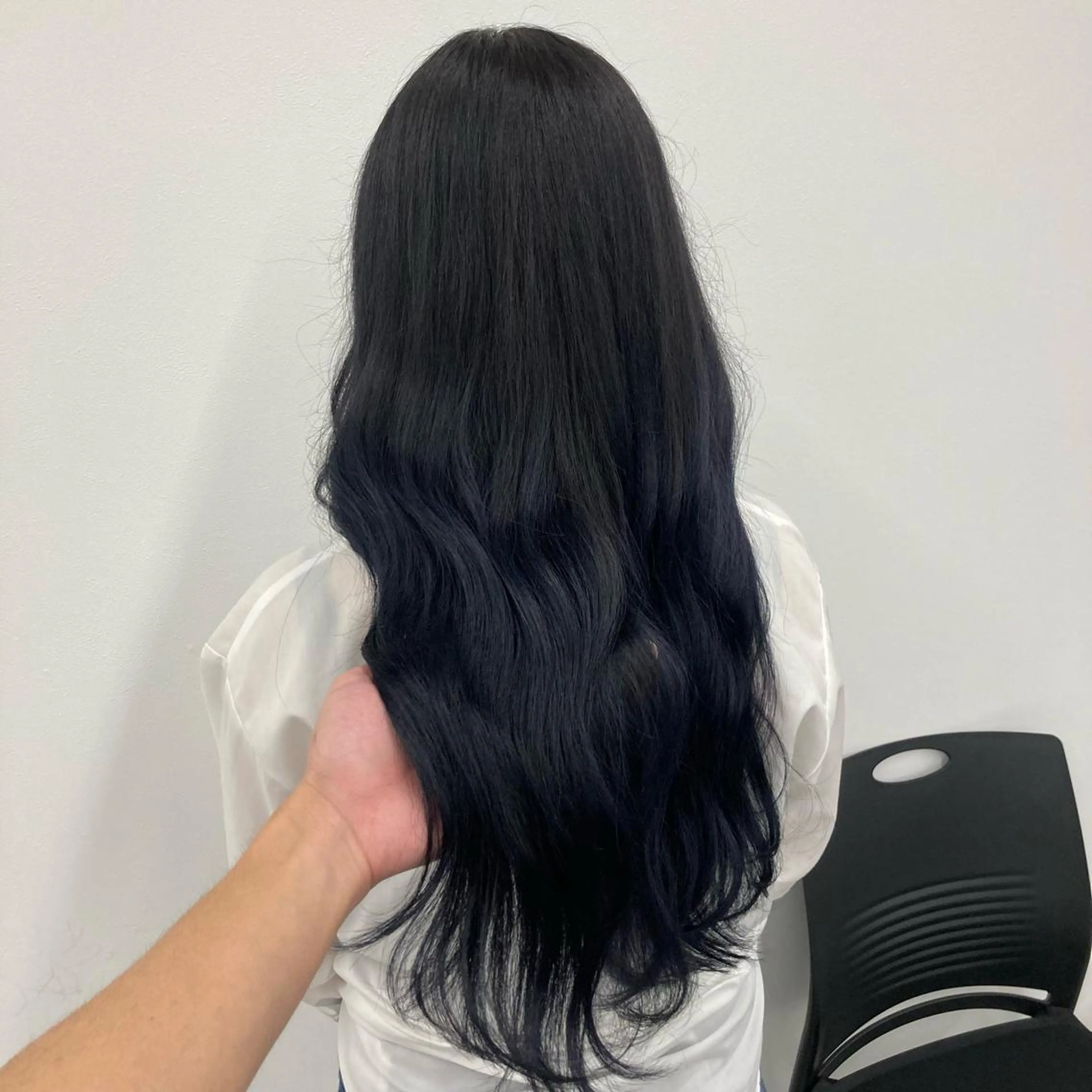 ロング カット ヘアカラー トリートメント ヘッドスパ ヘアセット ❤️赤み消し 上品カラー❤️のヘアスタイル