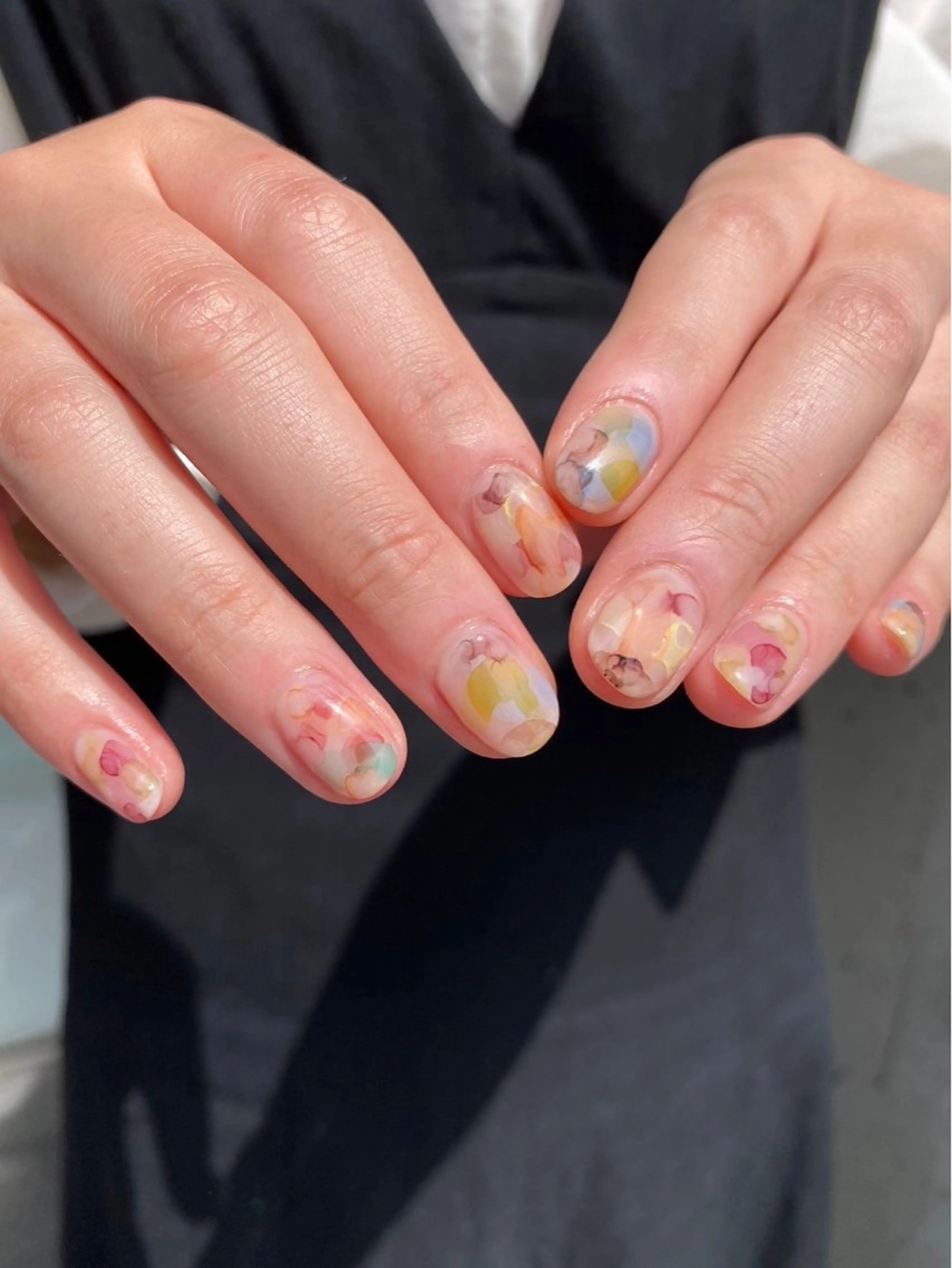 ネイル ジェルネイル マグネットネイル ニュアンスネイル ワンカラーネイル パラジェル ハンドネイル 草加ニュアンスネイル 🌚hersのネイルデザイン