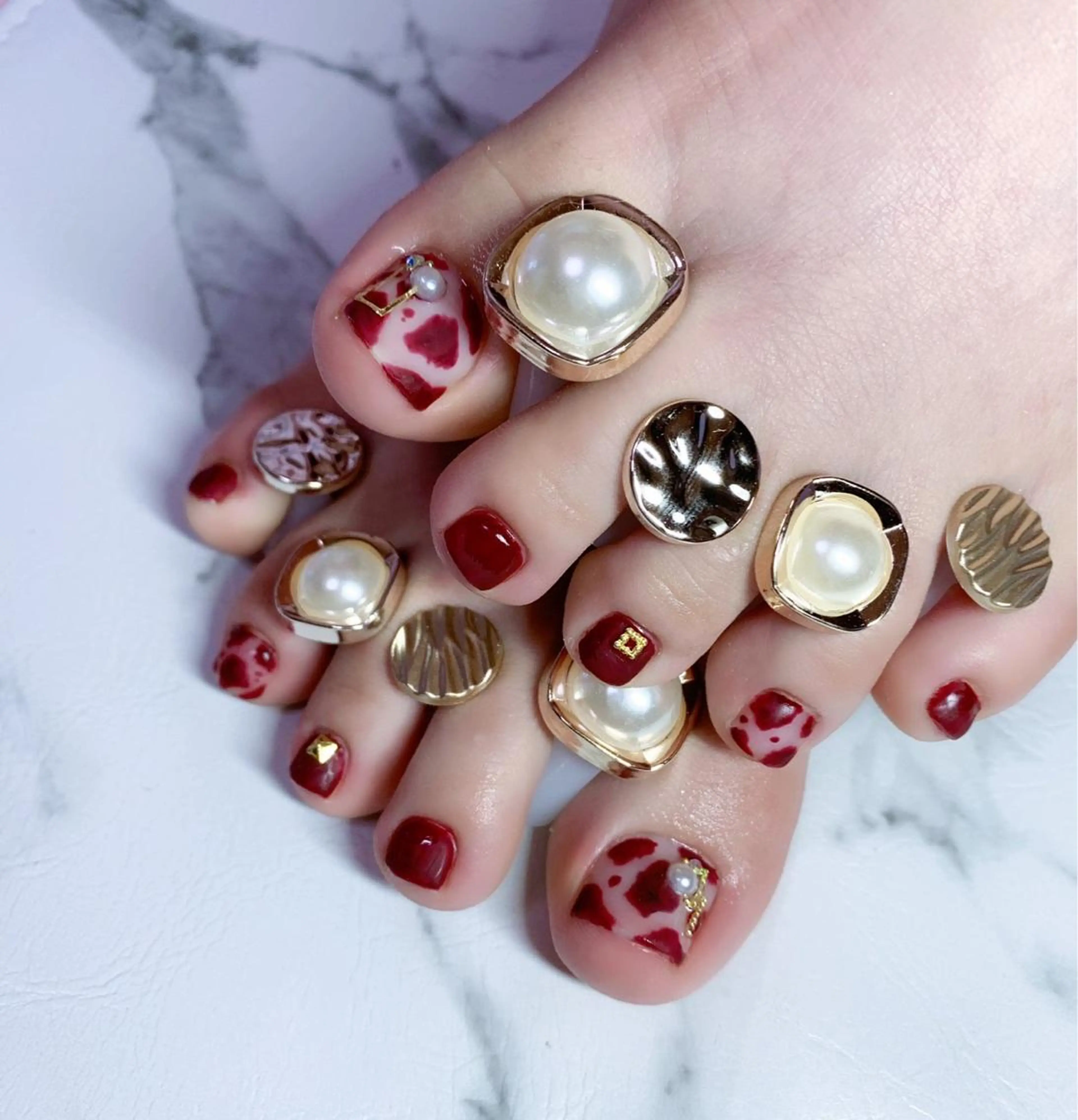 【✨minimo限定価格‼️】フット👣定額アート（オフ無し）❤️の写真