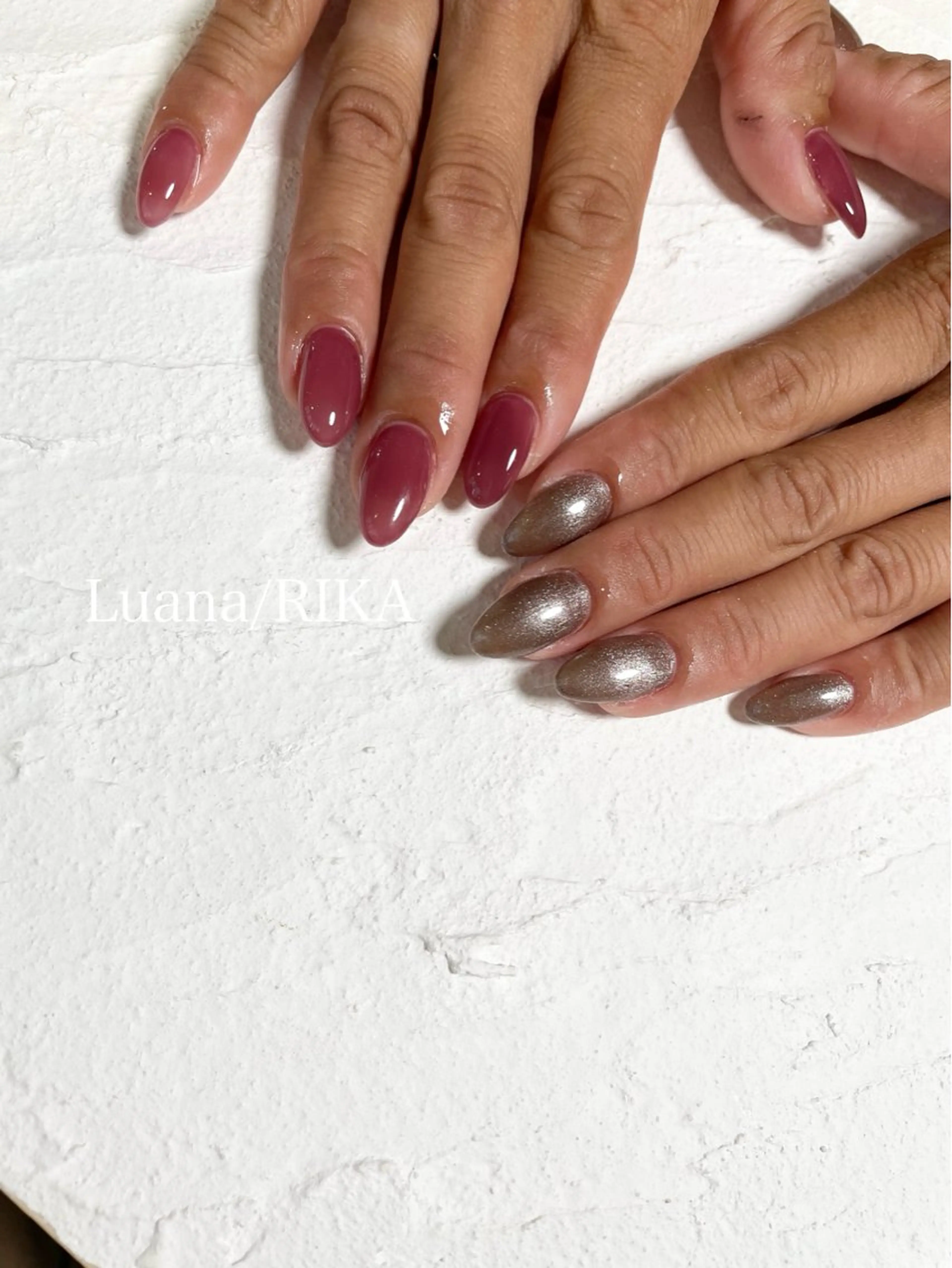 ネイル ワンカラーネイル ハンドネイル Nail Salon Luana Rikaのネイルデザイン