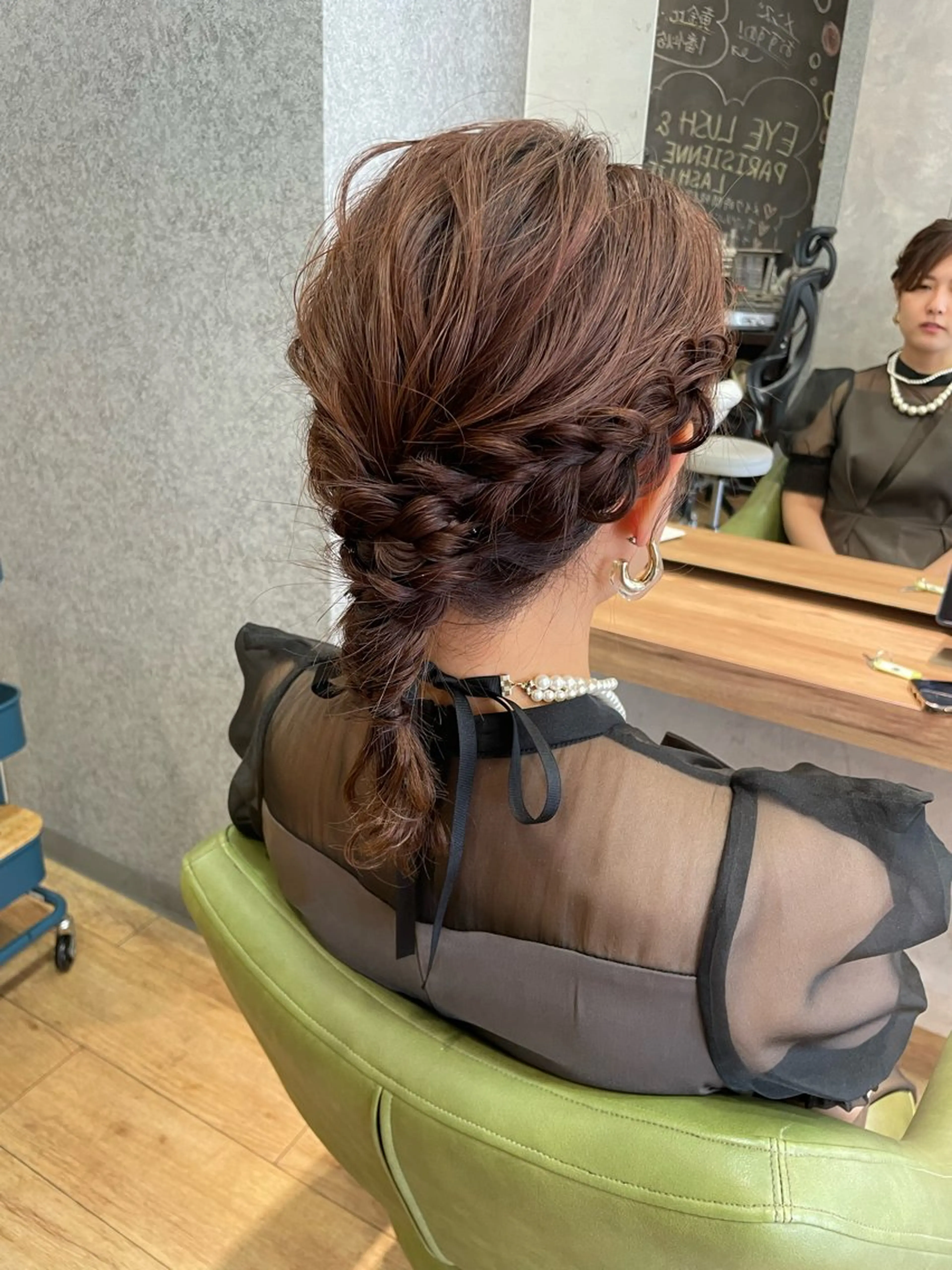 ミディアム ヘアアレンジ 結婚式・ブライダル ヘッドスパ 髪質改善/Bloss om🌷高橋沙衣のヘアスタイル