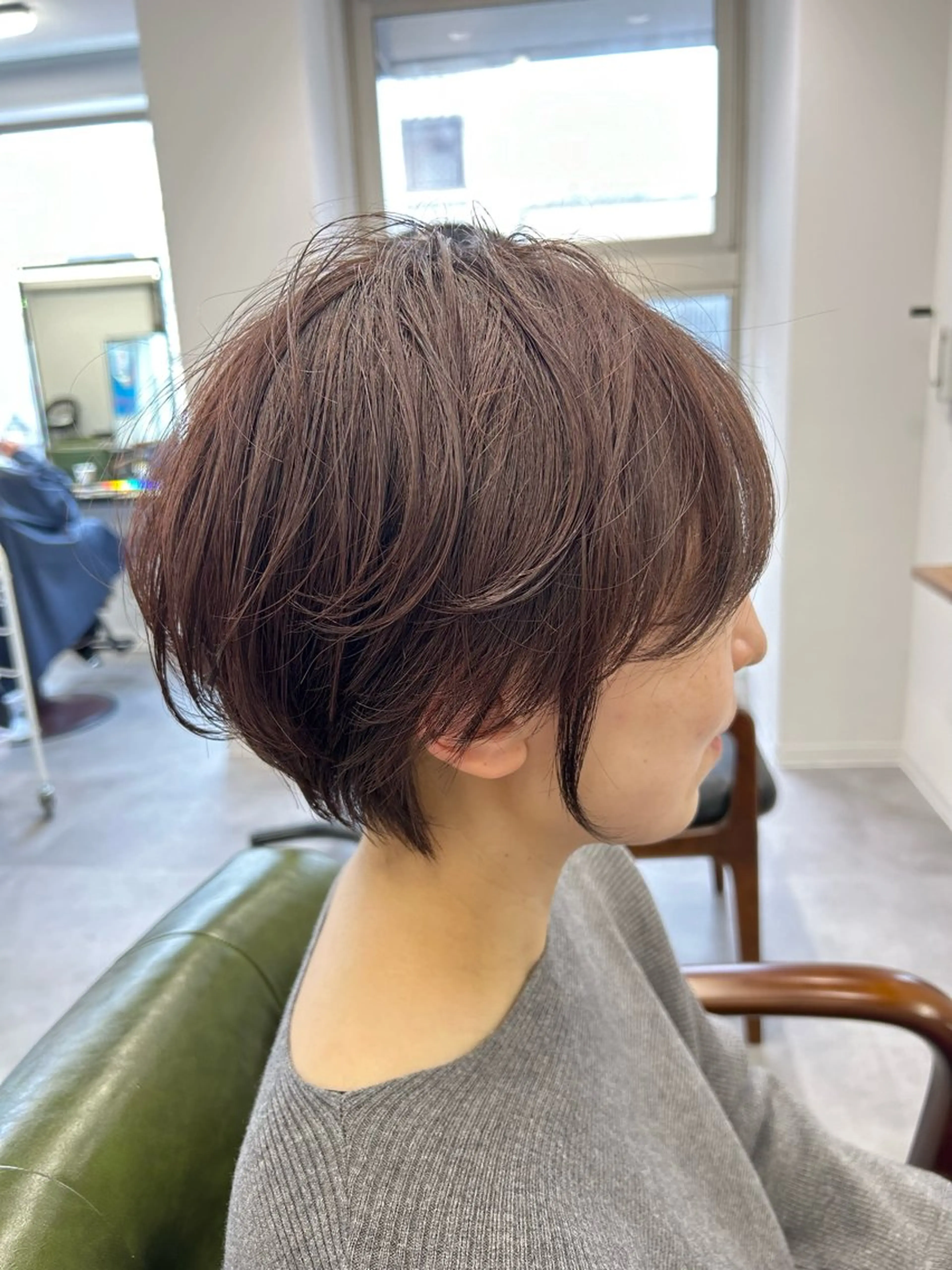 ショート カラー ショートヘア カット ヘアカラー トリートメント SHAFT Ieiriのヘアスタイル