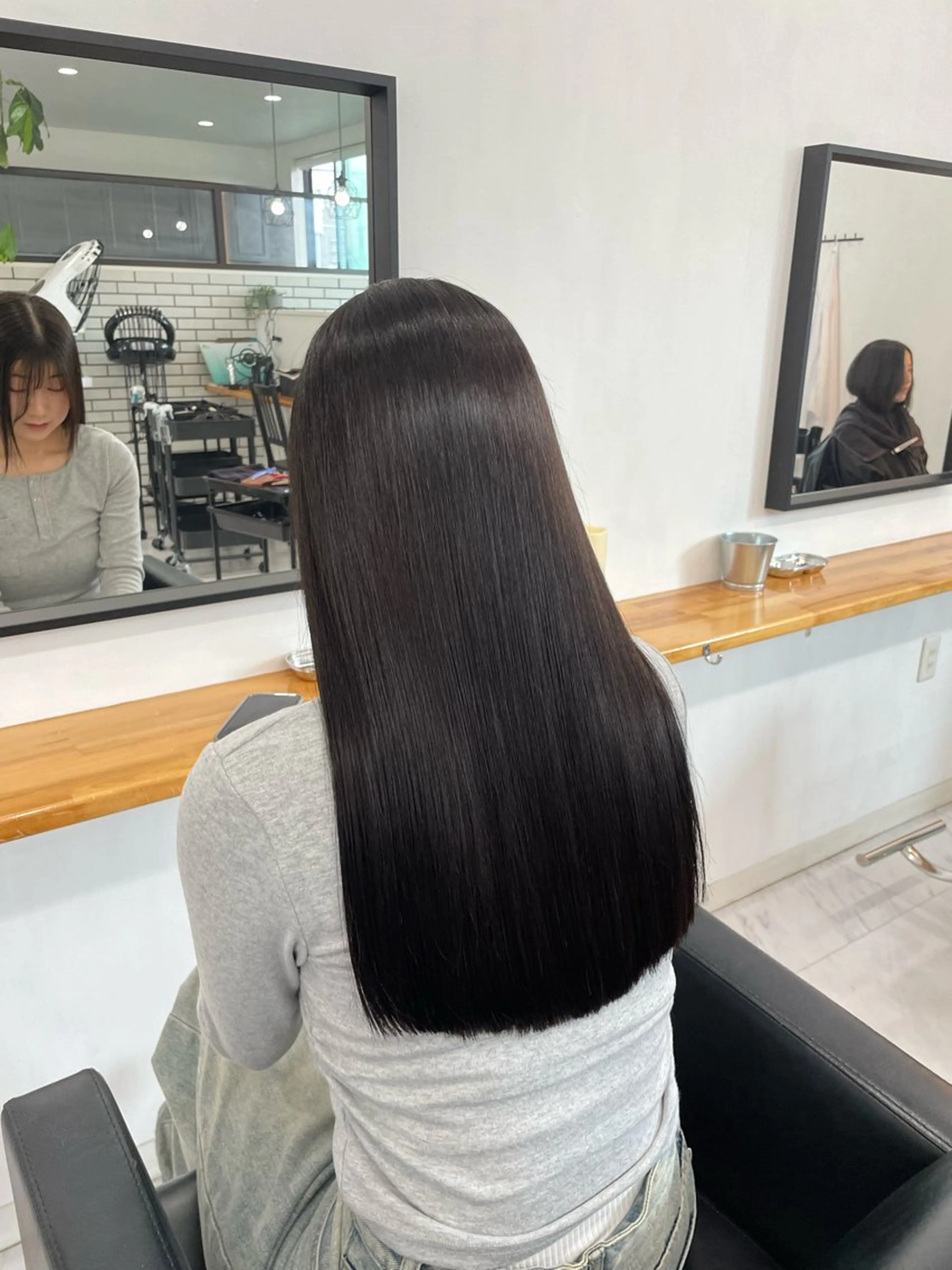 【Open記念】✨10月限定✨カット+ツヤツヤ縮毛矯正+2 stepトリートメントの写真