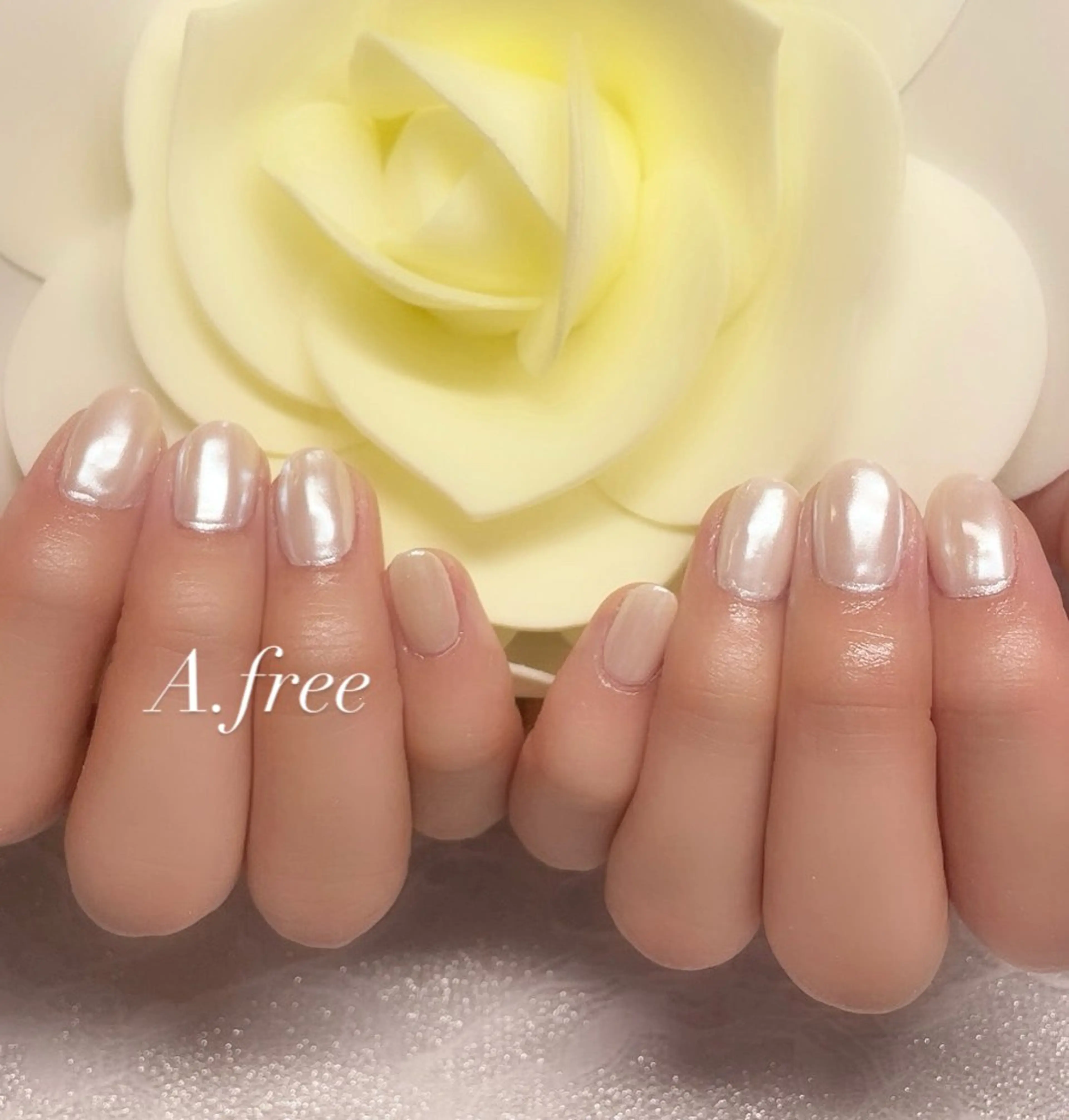 ネイル ハンドネイル A.free✧*｡ アレルギー対応✧*｡のネイルデザイン