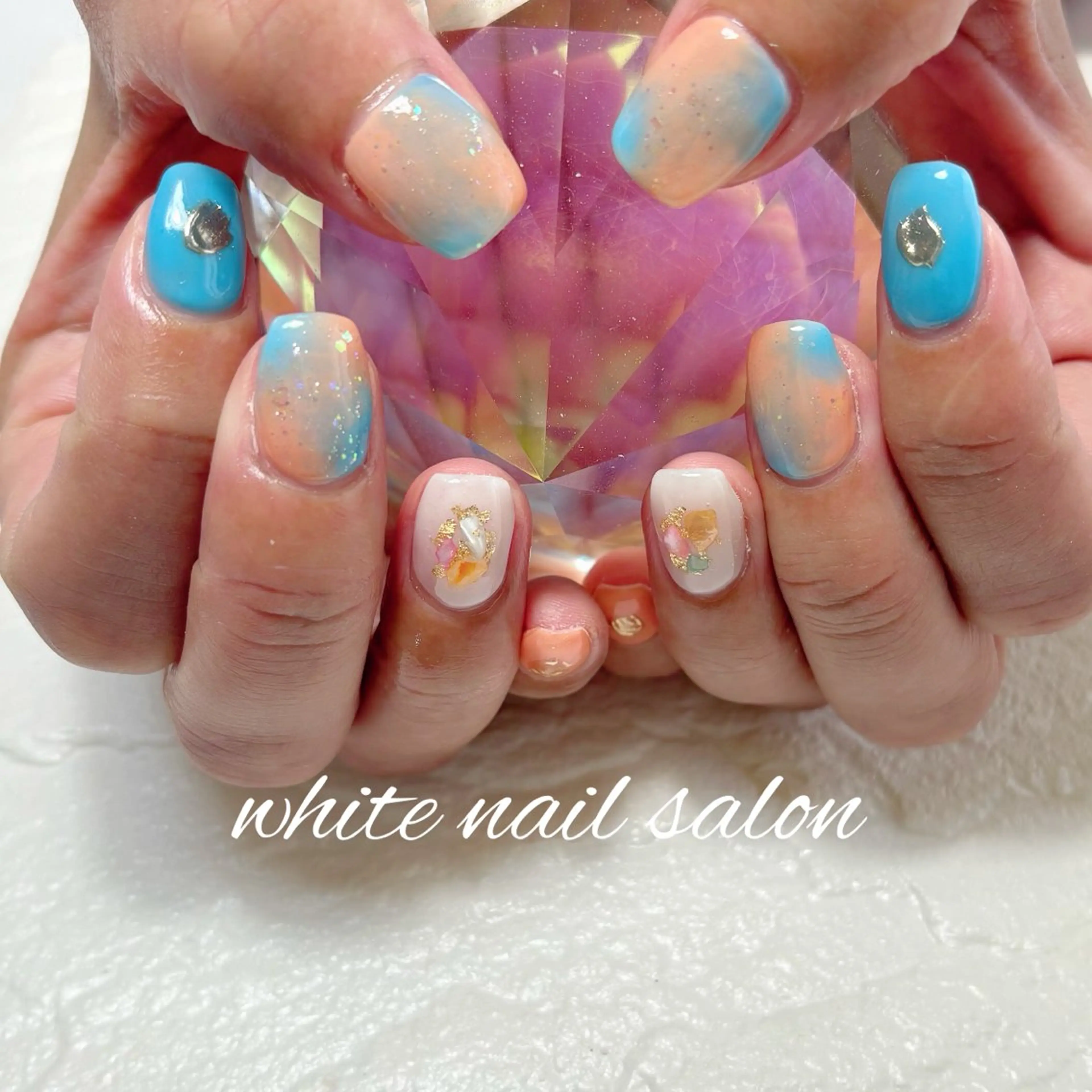 ネイル フットネイル ハンドネイル white nail salonのネイルデザイン