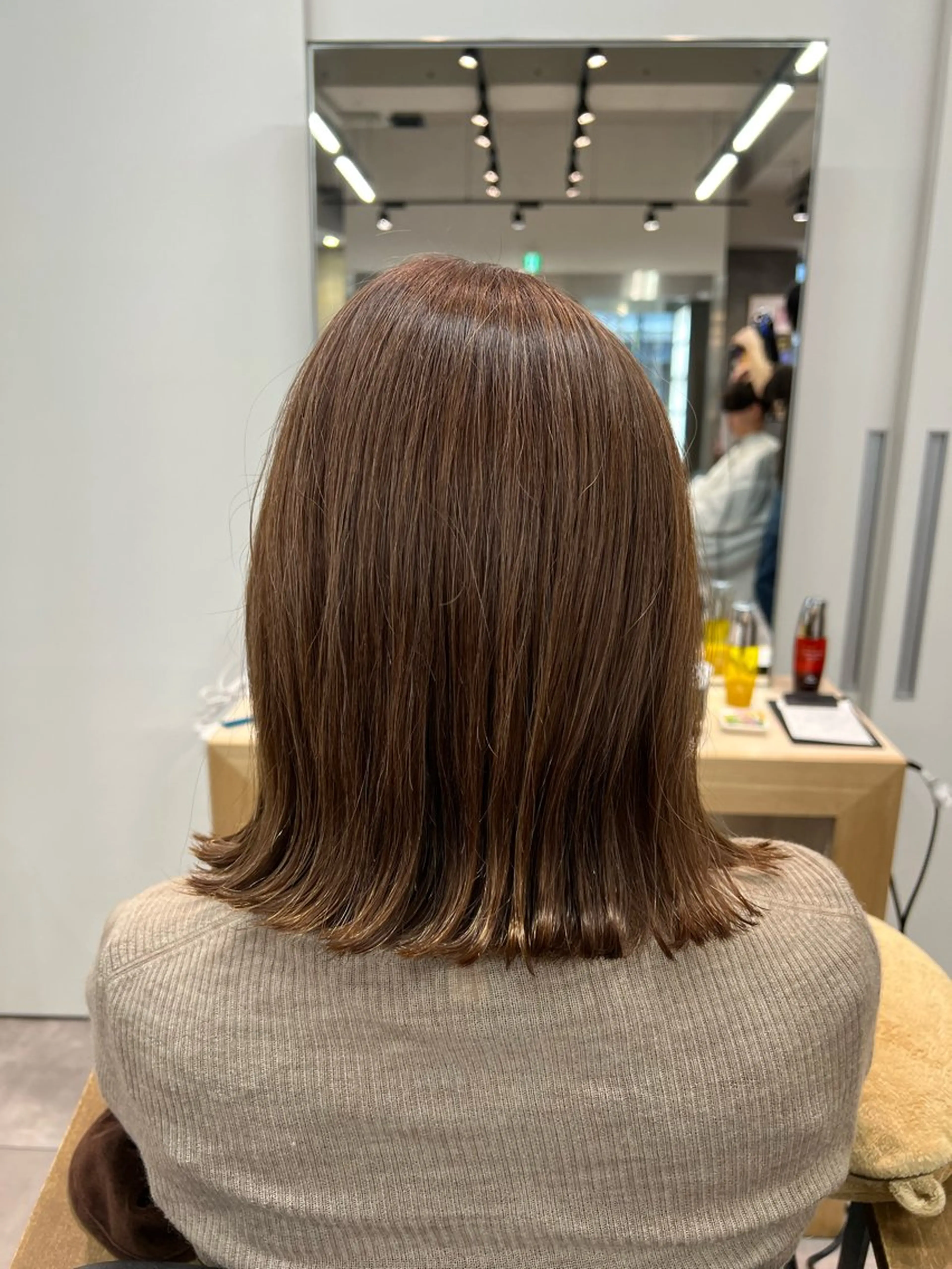 ミディアム カラー ヘアカラー トリートメント 🌞レイヤー×カラー 前川那津美🌞のヘアスタイル