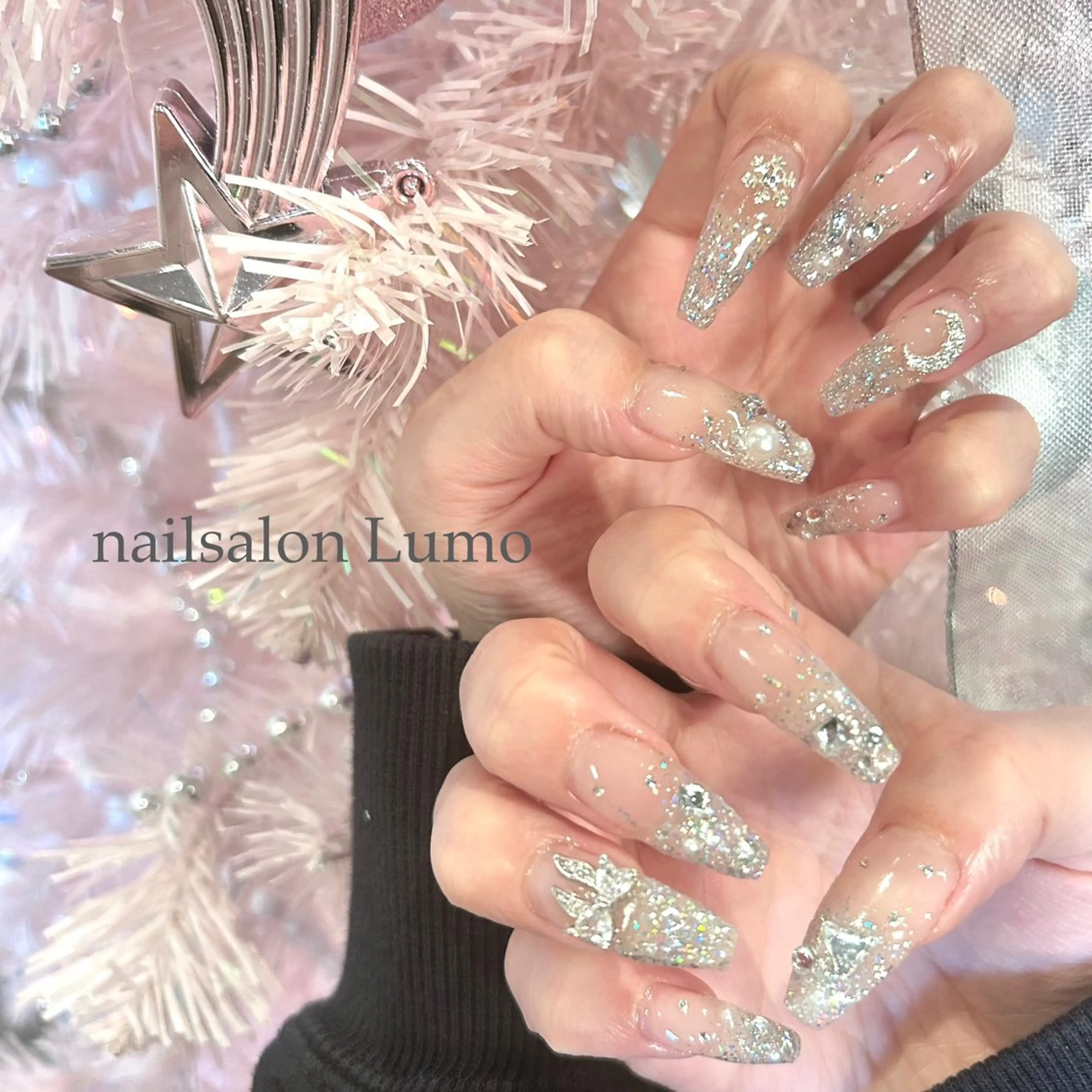 長さ出し10本+ワンカラーorラメ《オフなし》の写真