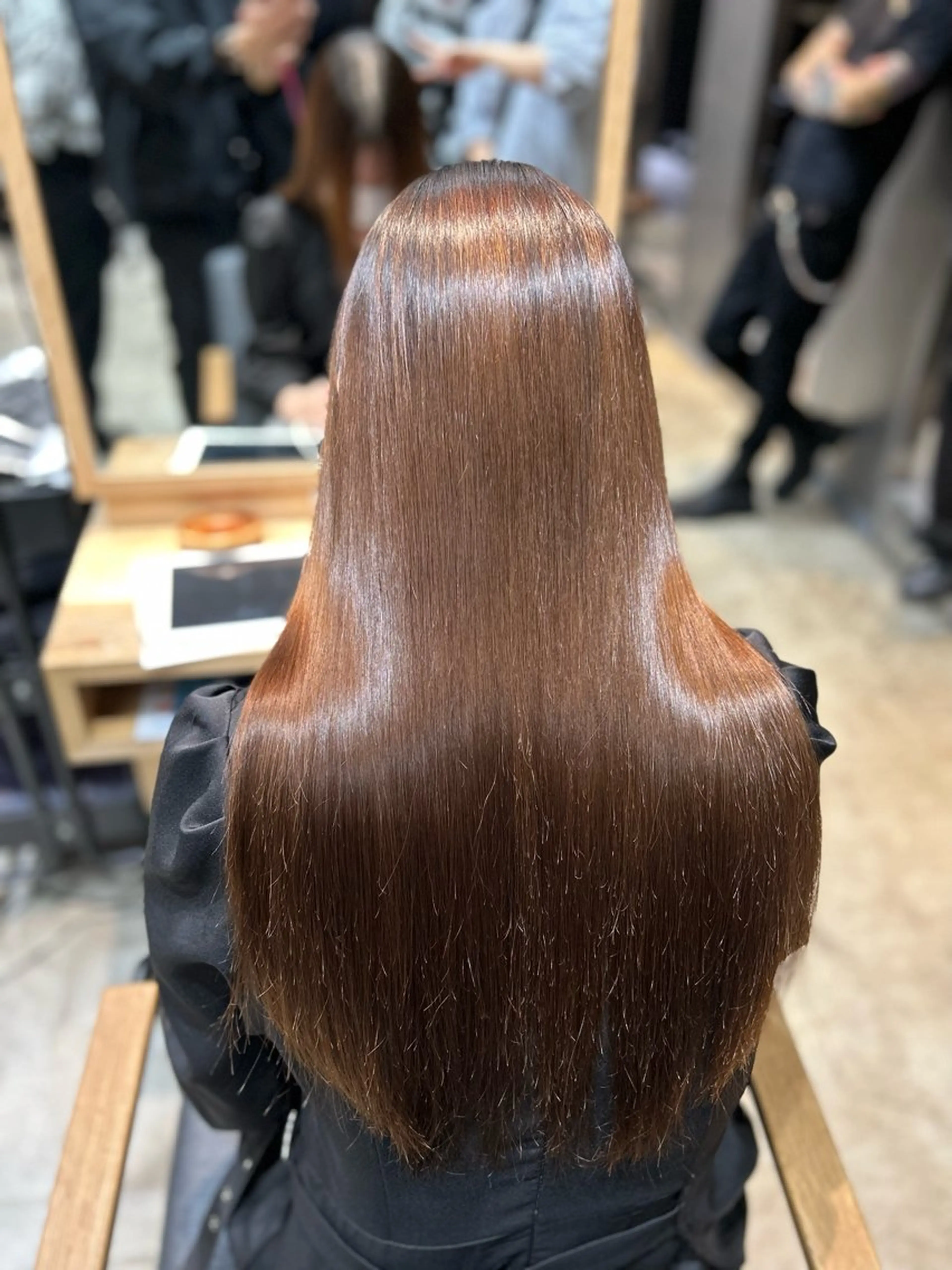 ロング 縮毛矯正 椋 愛穂のヘアスタイル