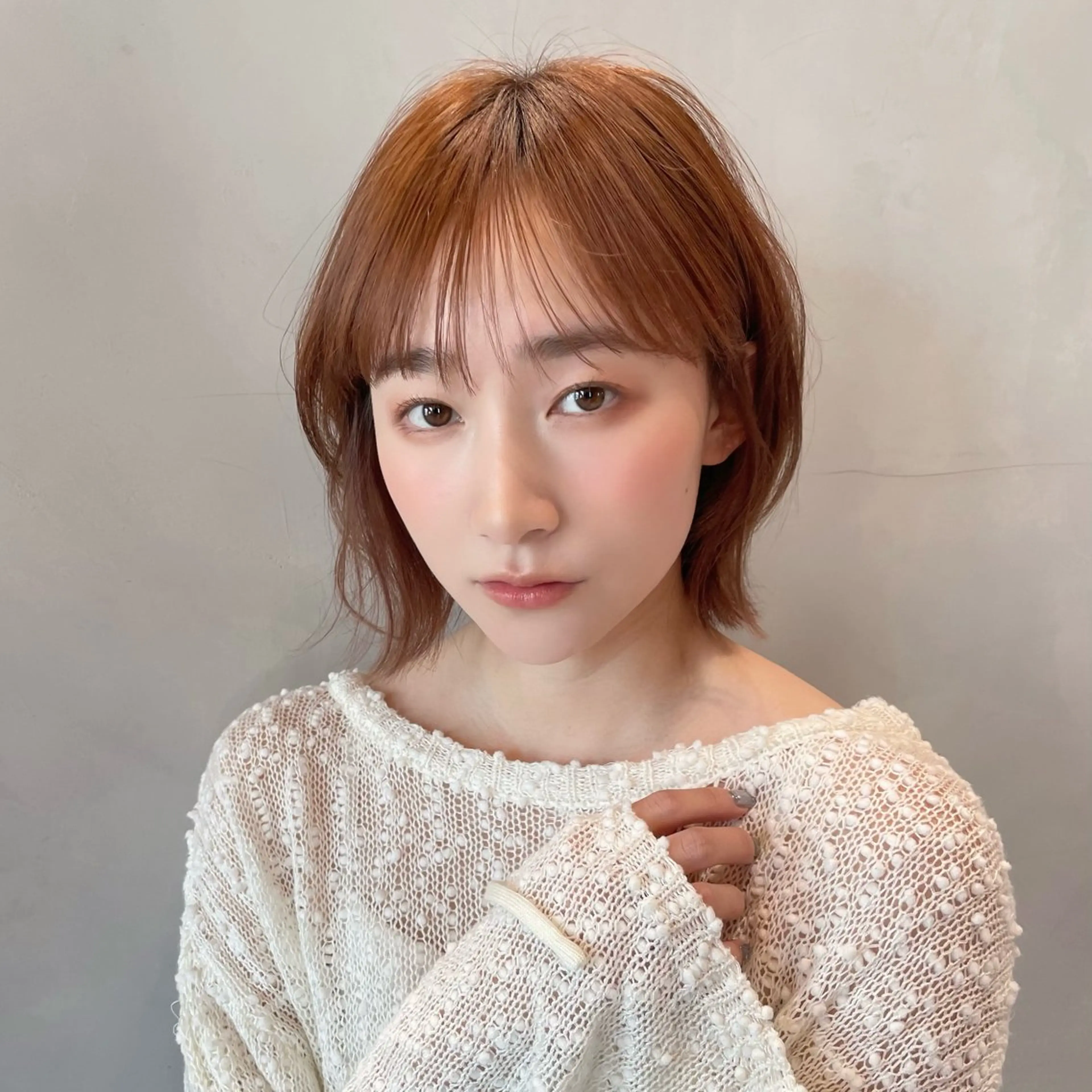 ショート カラー ボブレイヤー ボブ レイヤーカット トリートメント カット ヘアカラー トリートメント ボブ/縮毛矯正/ 韓国♡Natsukiのヘアスタイル