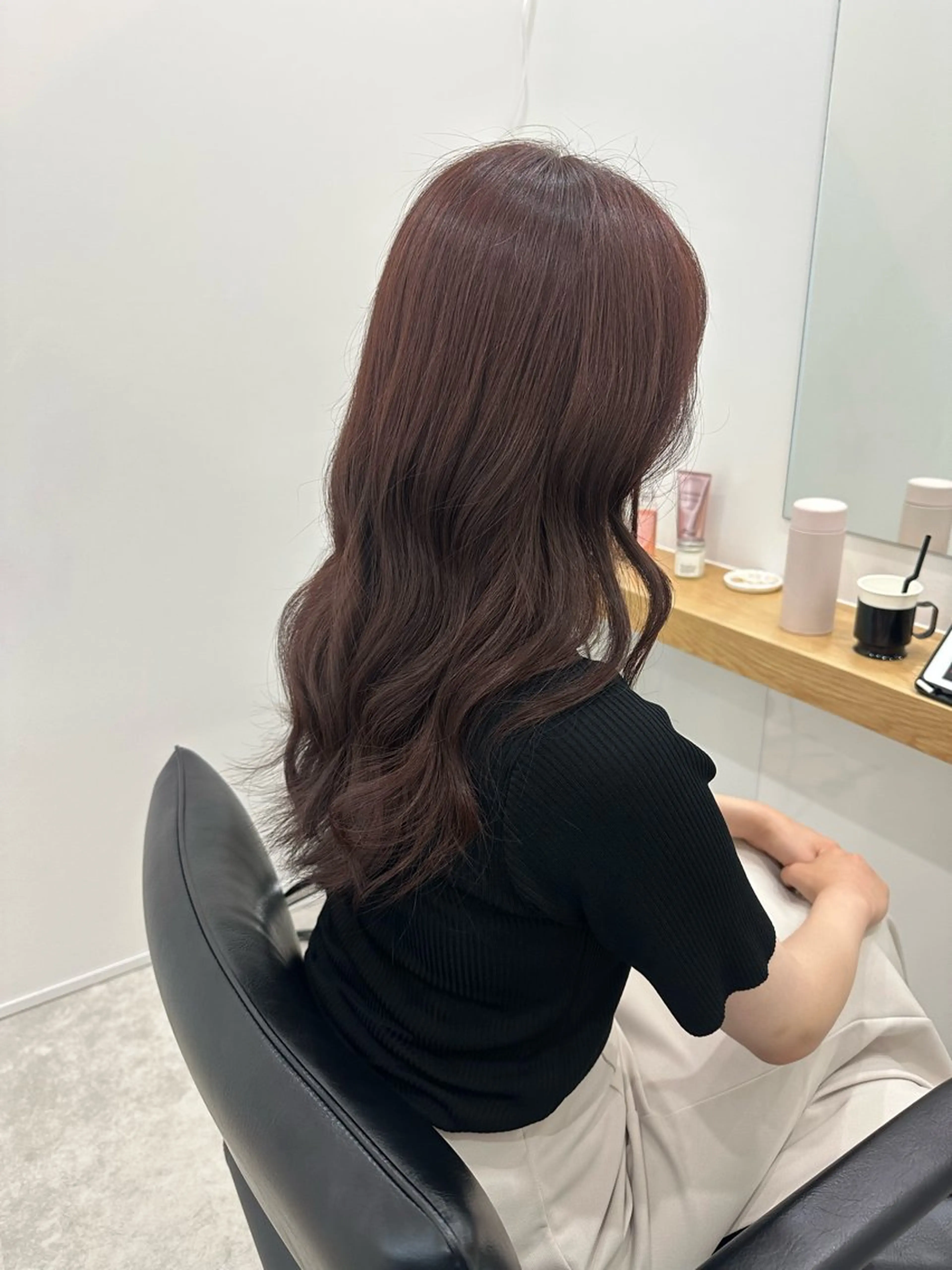 ロング カラー カット ヘアカラー 海外ヘア/ワンカラー 🍒nao.のヘアスタイル