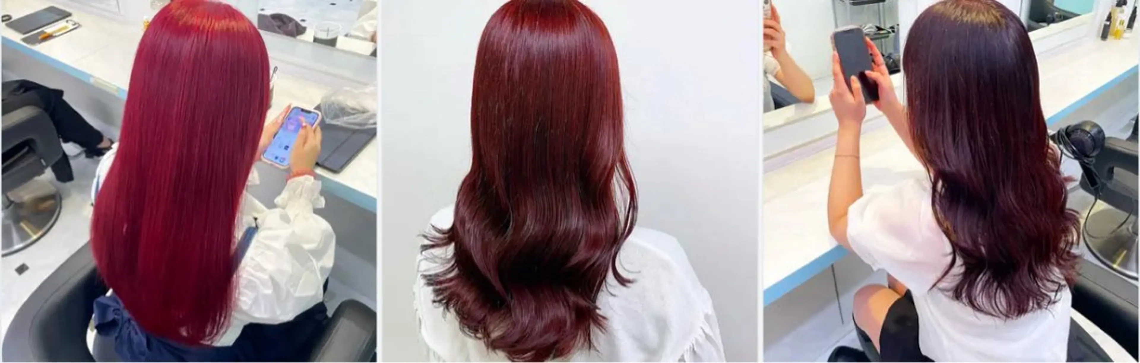 ロング カラー カット ヘアカラー 🍒ワイン系 ウルフカット🍒拓未のヘアスタイル