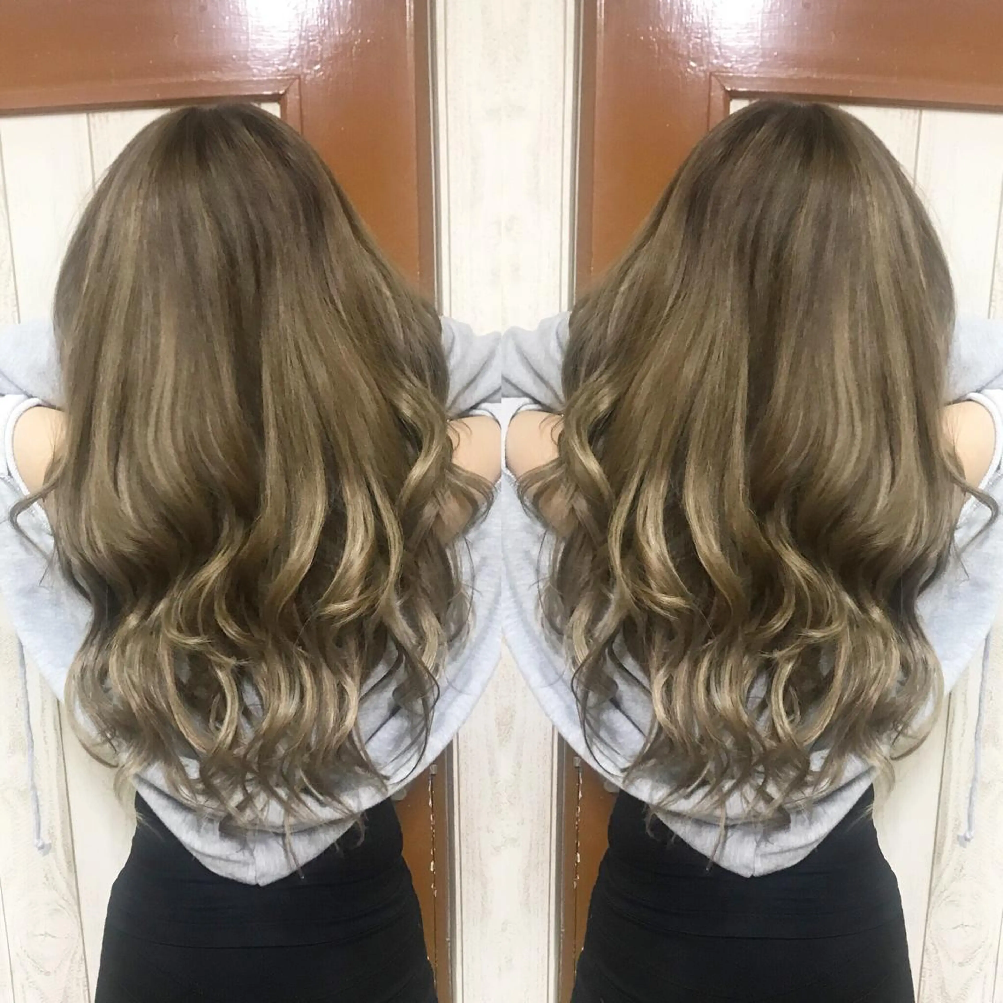 ロング カラー kr2s アメ村のヘアスタイル
