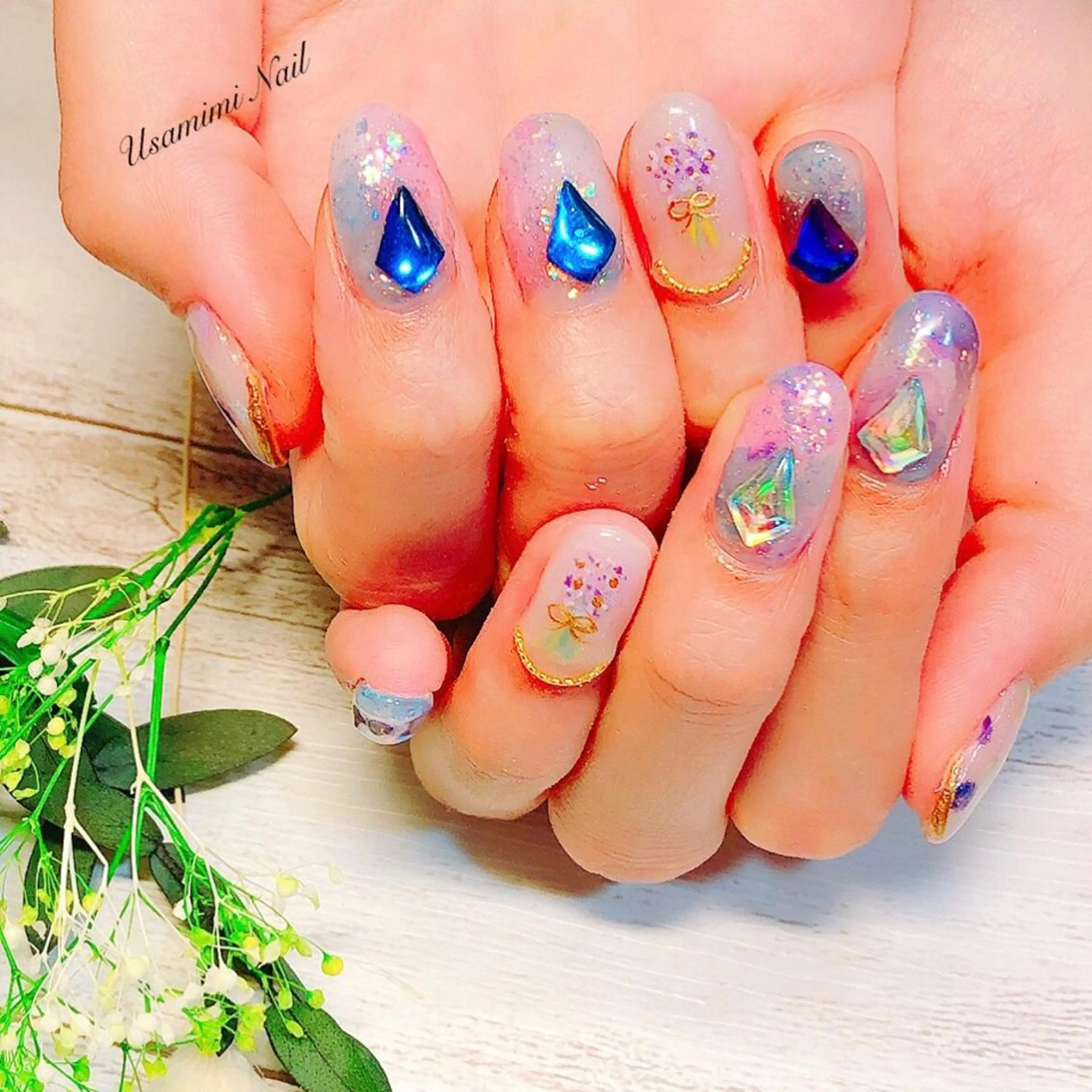 ネイル 💕🐰うさみみ🐰 💕のネイルデザイン