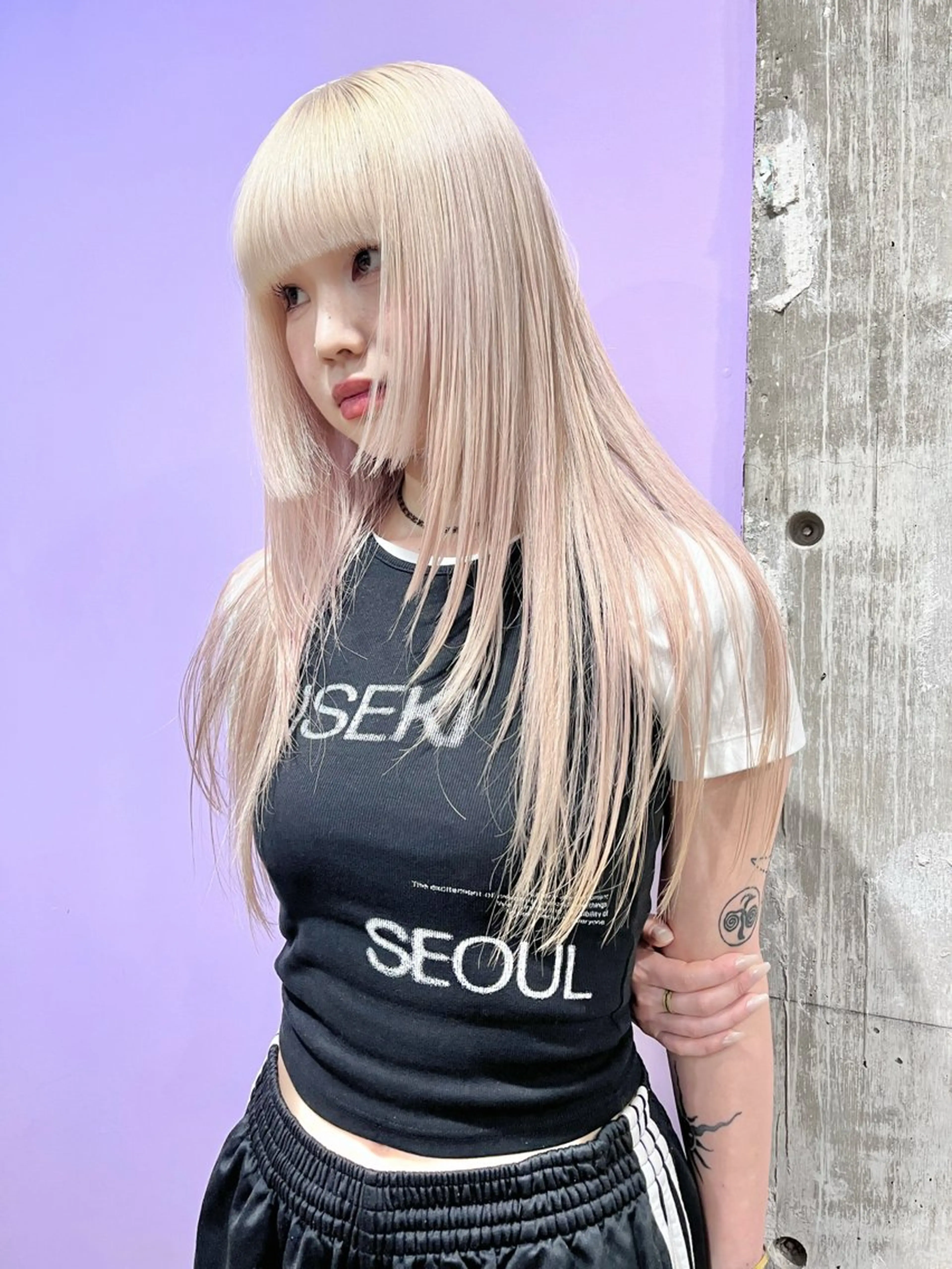 ロング カラー レイヤーカット silly所属・レイヤーカットモデル 募集中　ukaのヘアスタイル