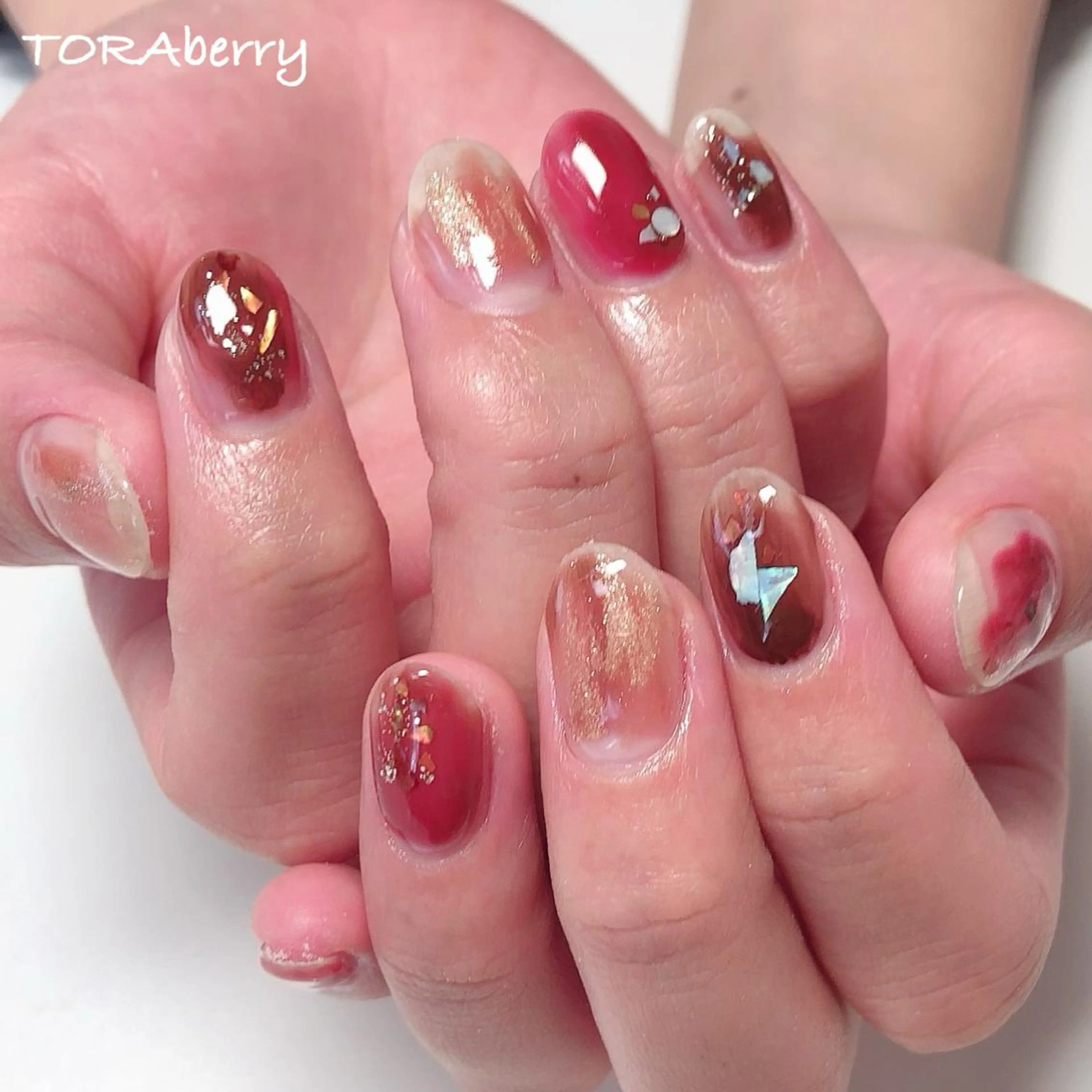 ネイル ニュアンスネイル ハンドネイル ネイリスト なつみのネイルデザイン