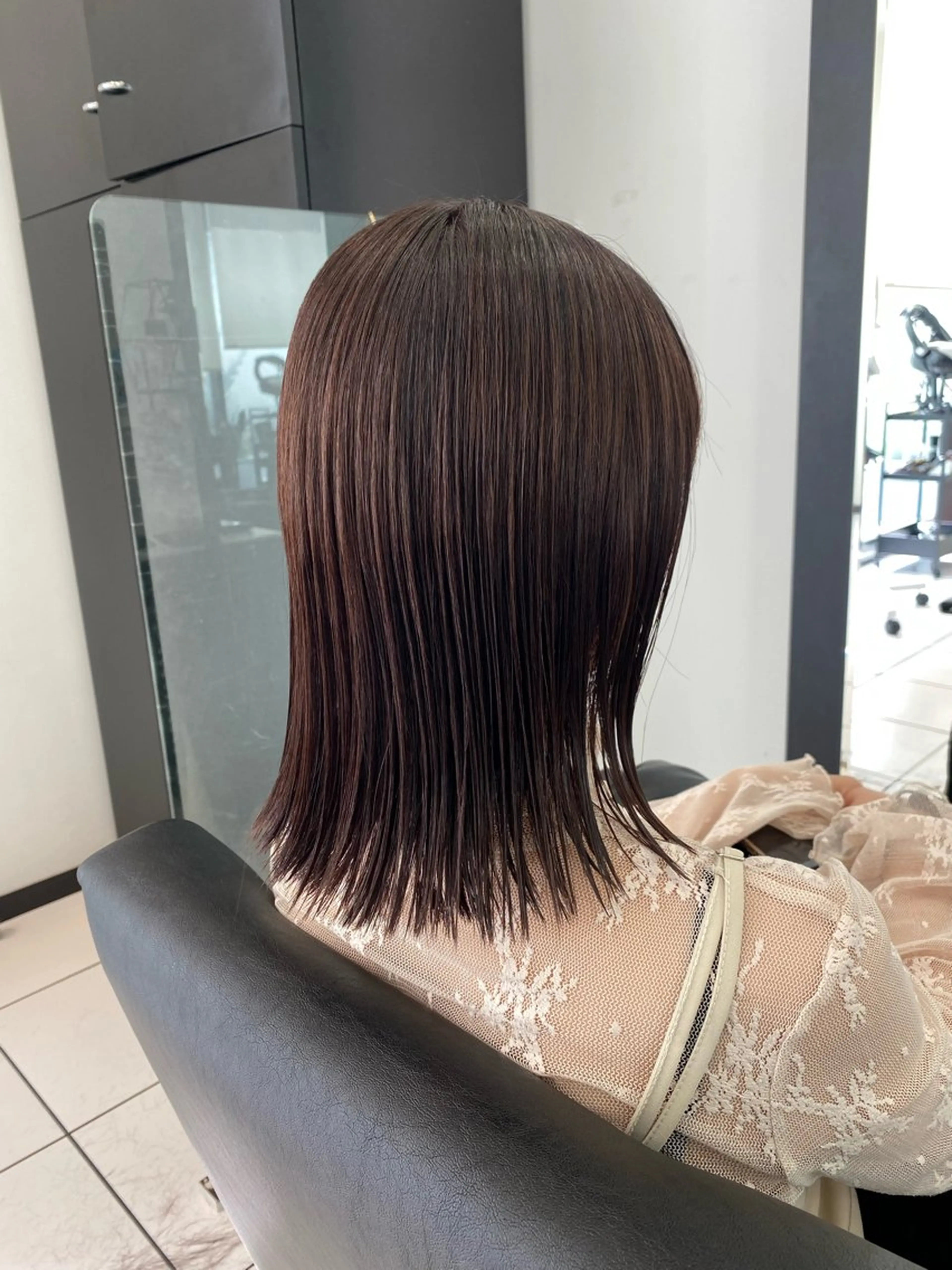 ショート カット トリートメント YASU🍎ボブ/ 赤系カラー/髪質改善のヘアスタイル