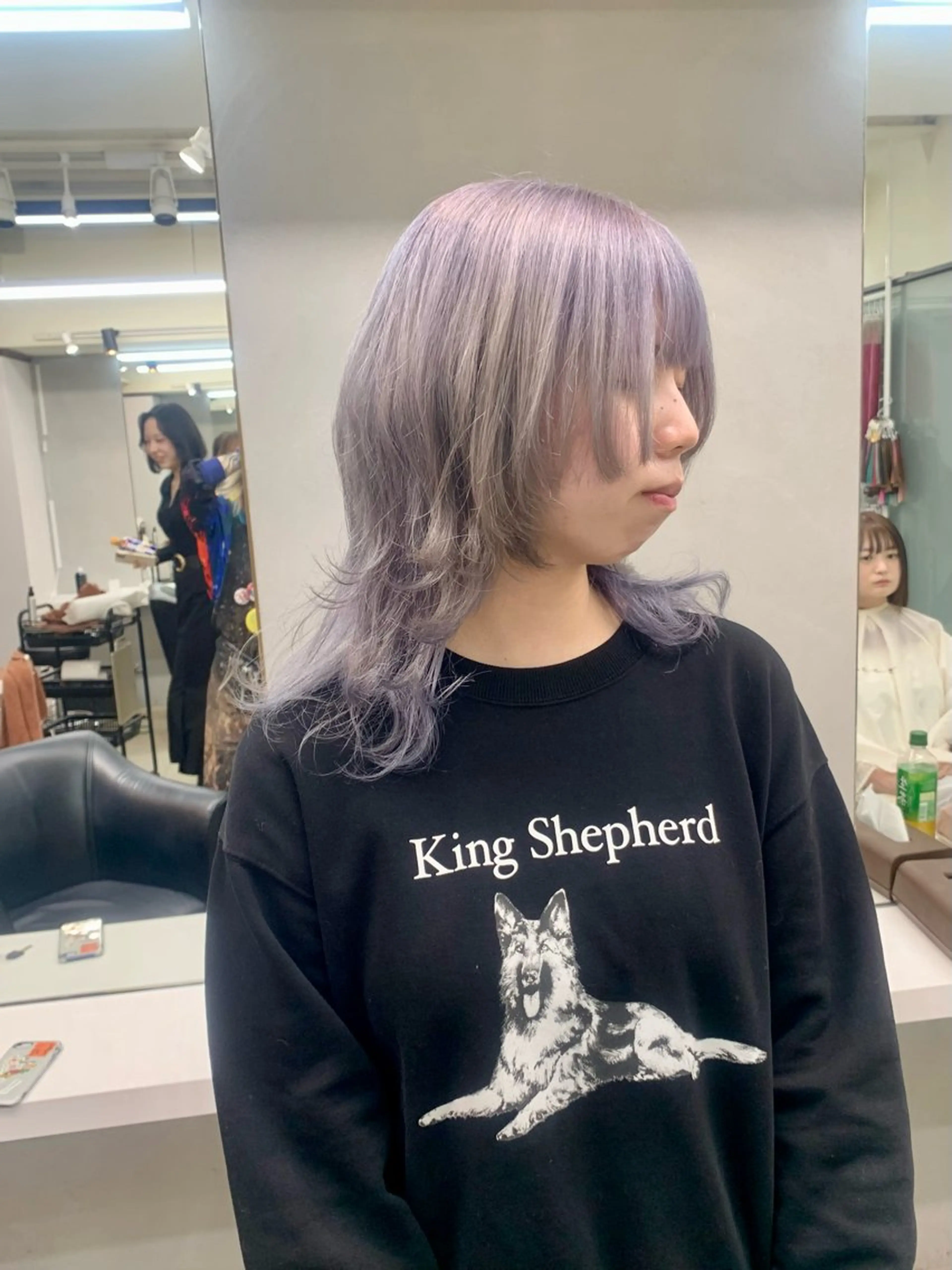 セミロング カラー ヘアアレンジ ヘアカラー トリートメント 個性爆弾💣 ダブルカラー/ゆかのヘアスタイル