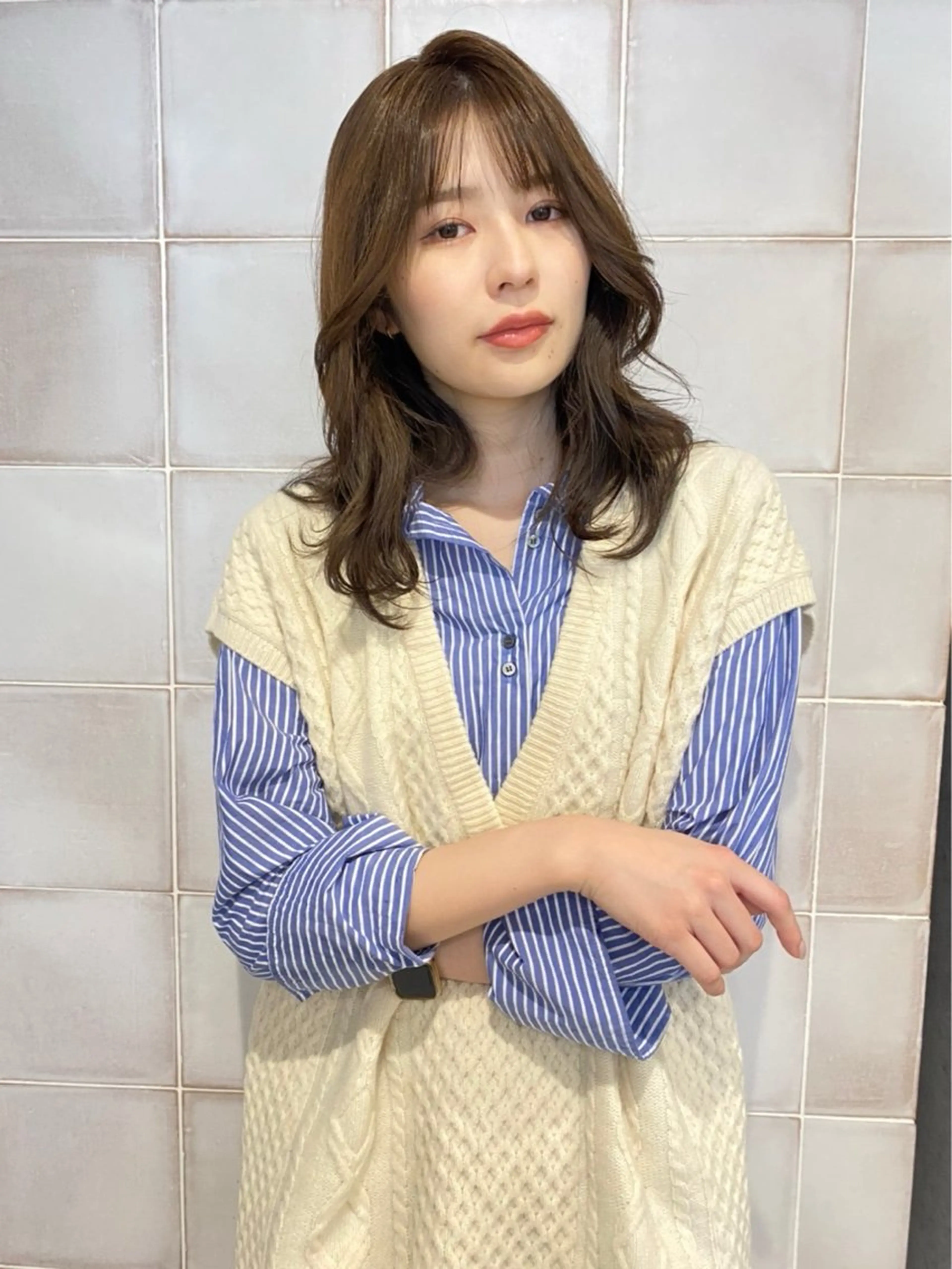 セミロング カラー 沢井⠀涼人 『メンズカット』のヘアスタイル
