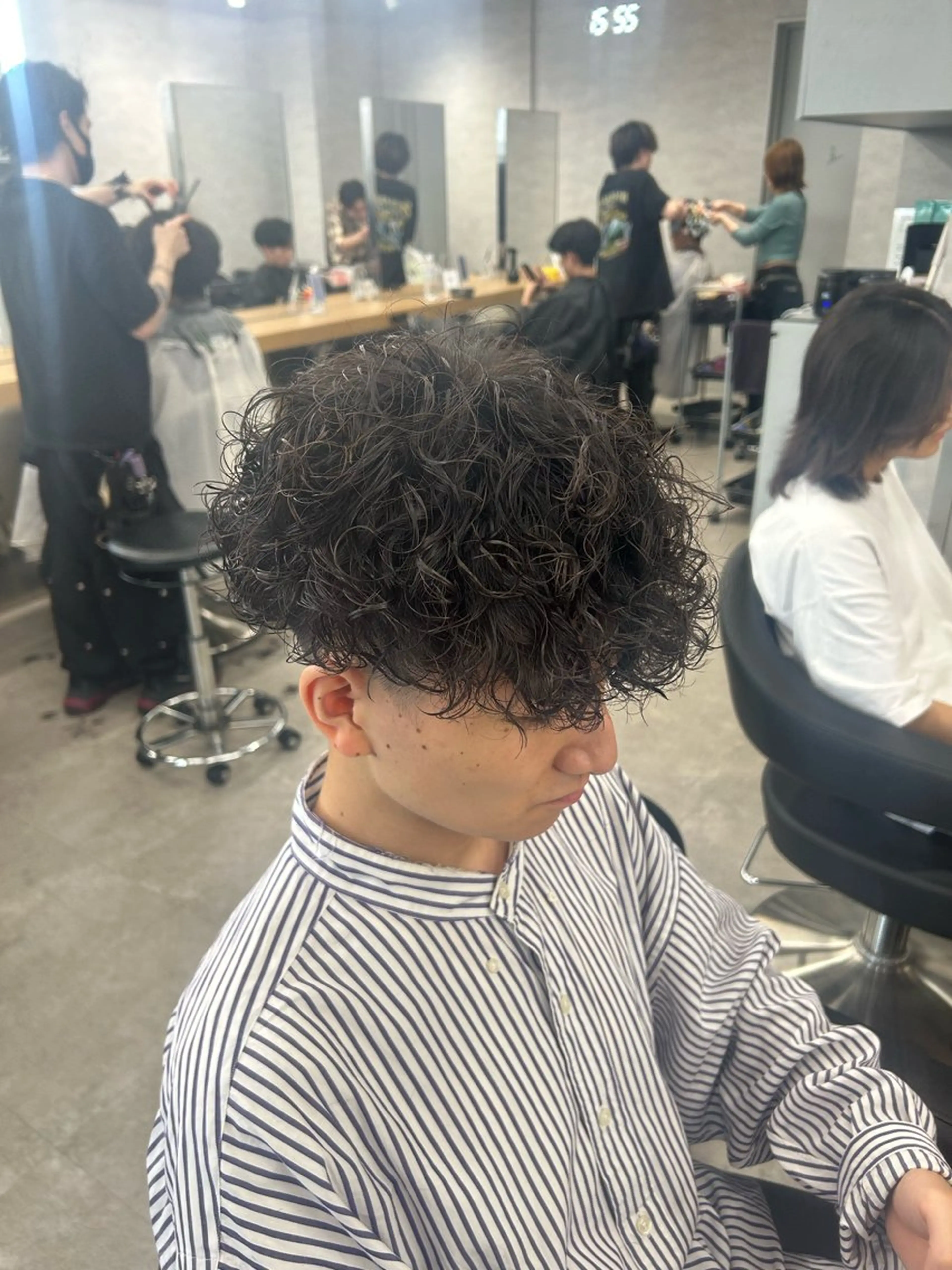 パーマ メンズ カット パーマ トリートメント ヘッドスパ ヘアセット イケメン製造機 🔥上原沙羅🔥のヘアスタイル