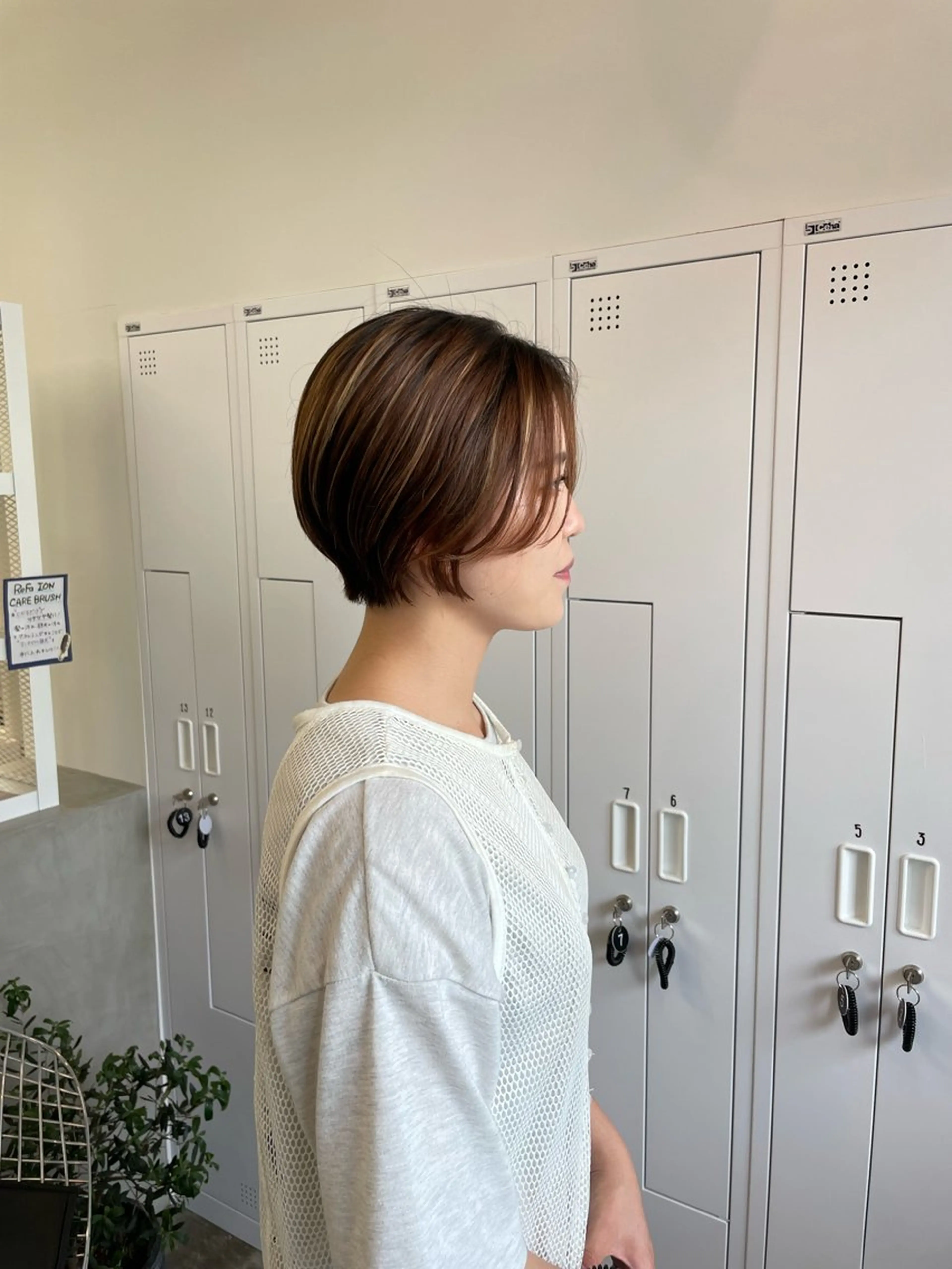 ショート ショートボブ ボブ ショートヘア 立野 莉央のヘアスタイル