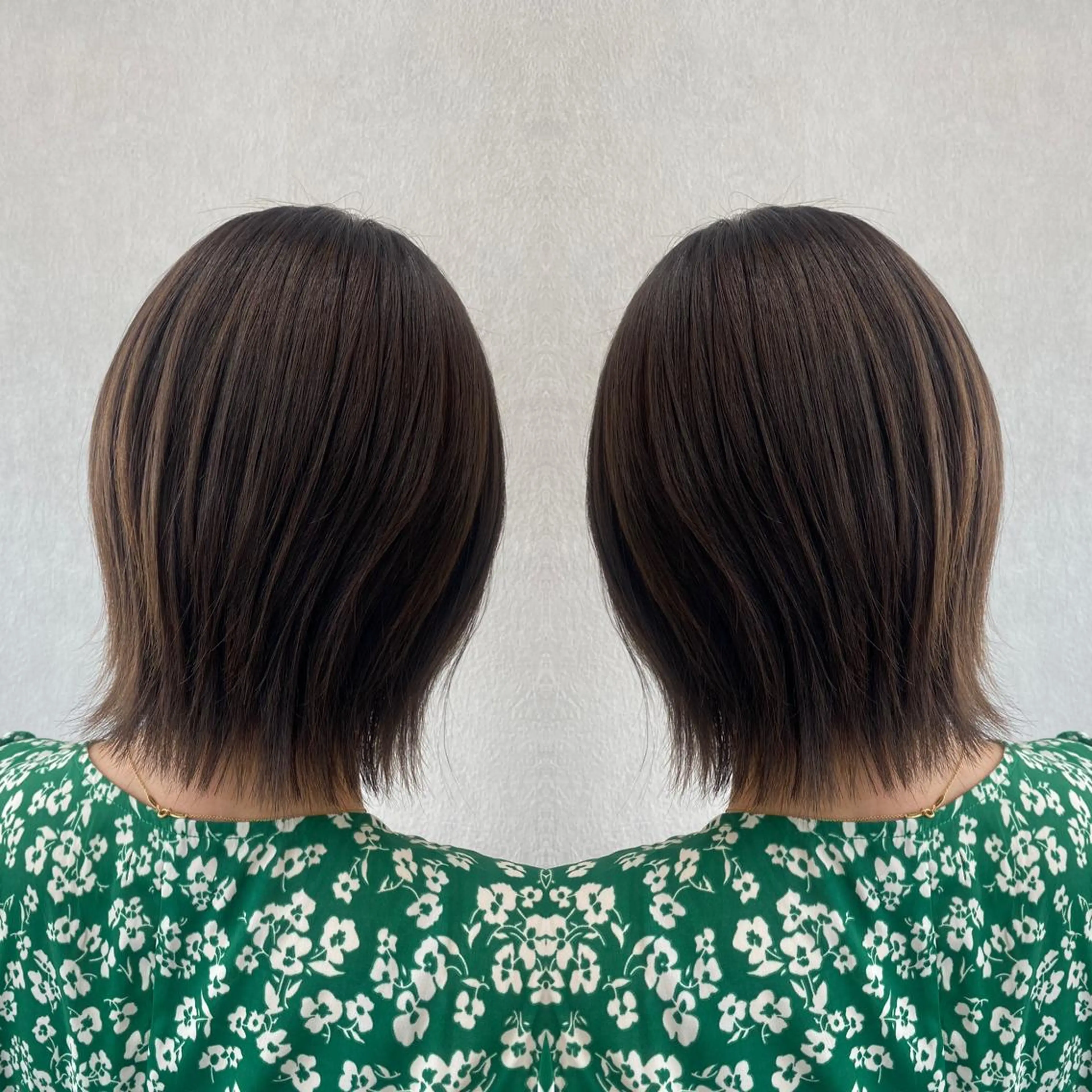 ミディアム カラー カット ヘアカラー トリートメント tocca 💜石田愛結💜のヘアスタイル