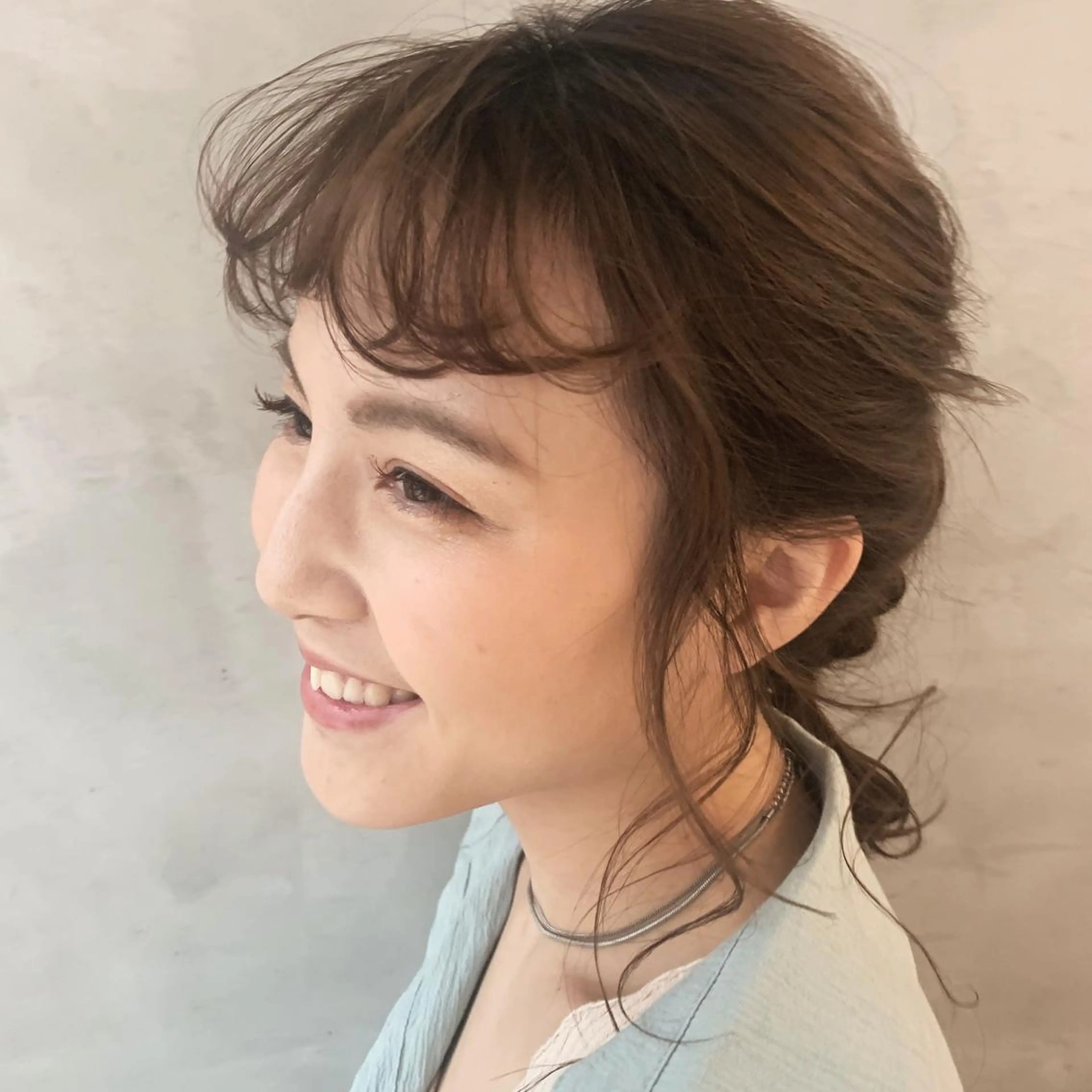 ミディアム カラー ヘアアレンジ Saki サキのヘアスタイル