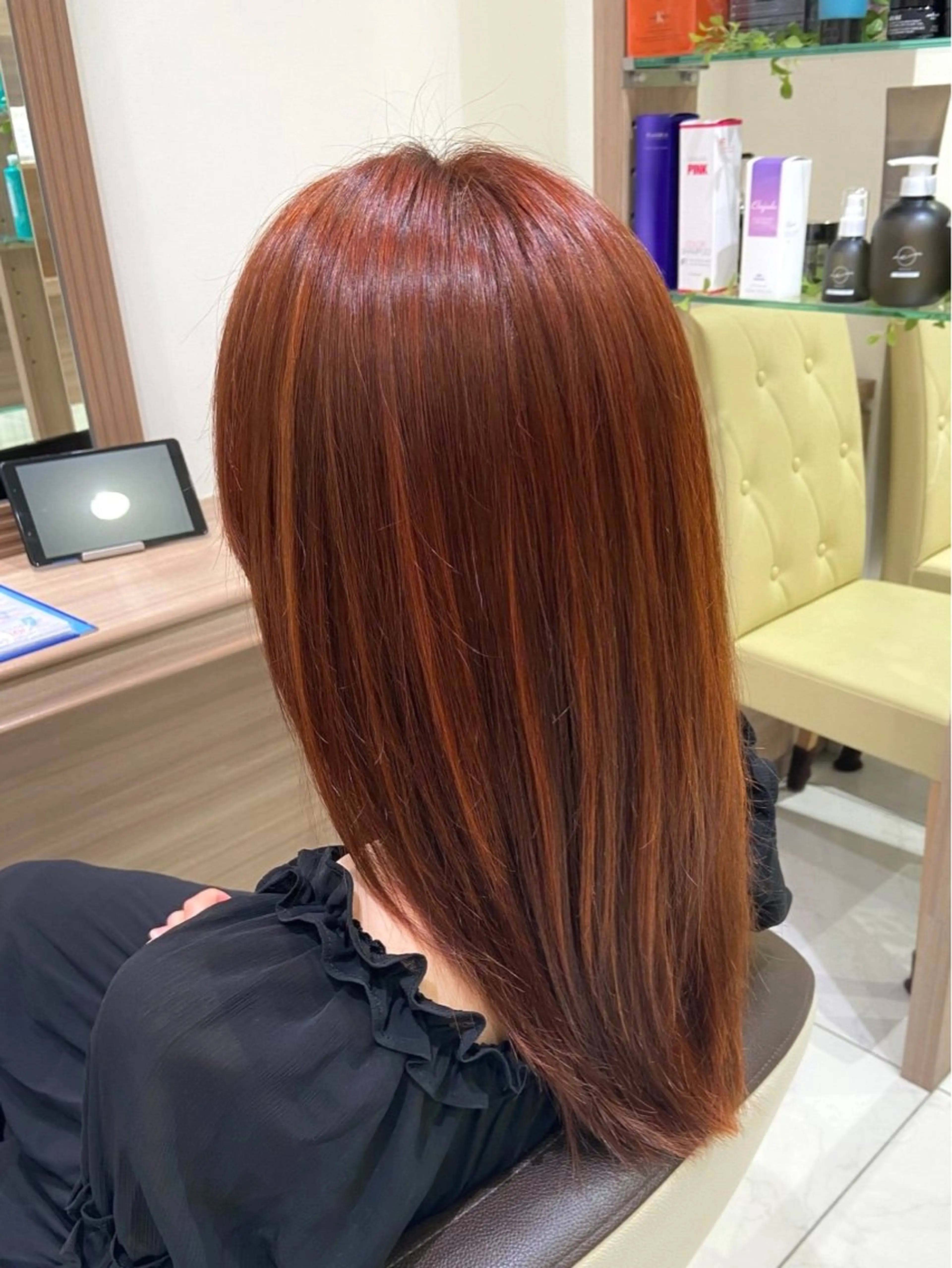 セミロング カラー ヘアカラー 奥村 美郁子のヘアスタイル