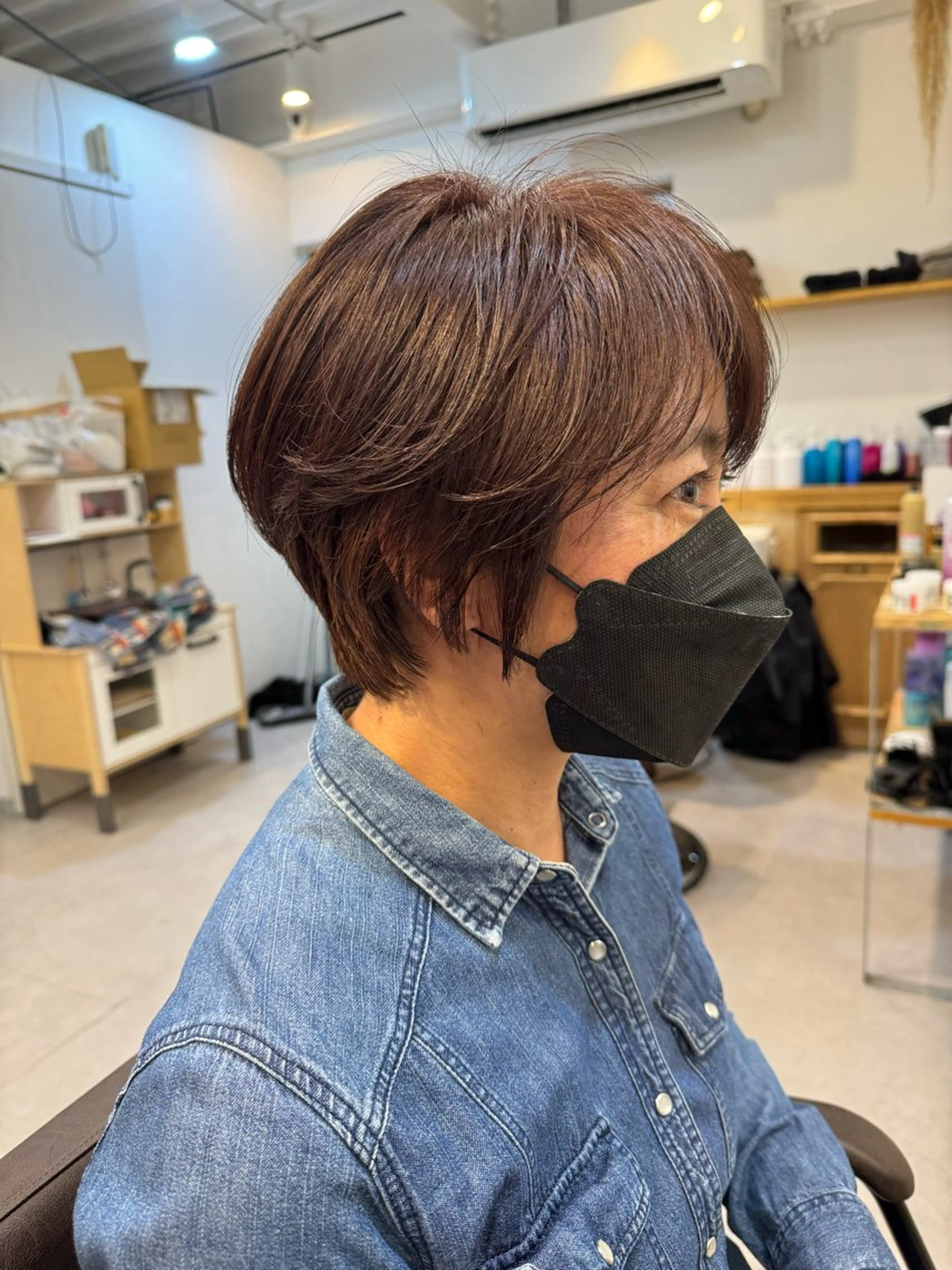 ショート カラー ショートヘア カット ヘアカラー トリートメント Dxxxx III所属・女性目線の大人 メンズ*Ayakaのヘアスタイル
