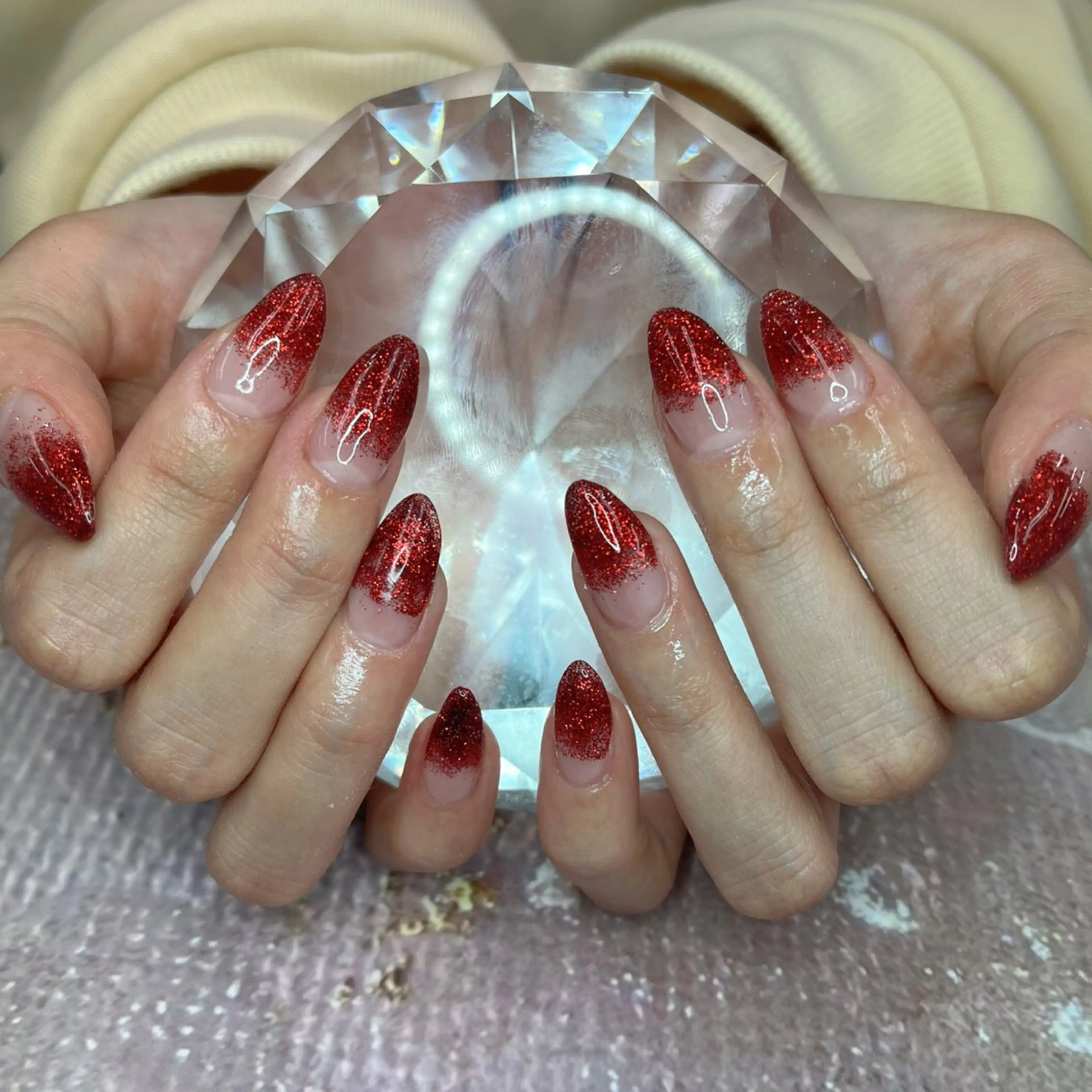 ネイル ラメ(グリッター) ラメグラデーション ブルーデイジー栄本店所属・BlueDaisy 栄本店のネイルデザイン