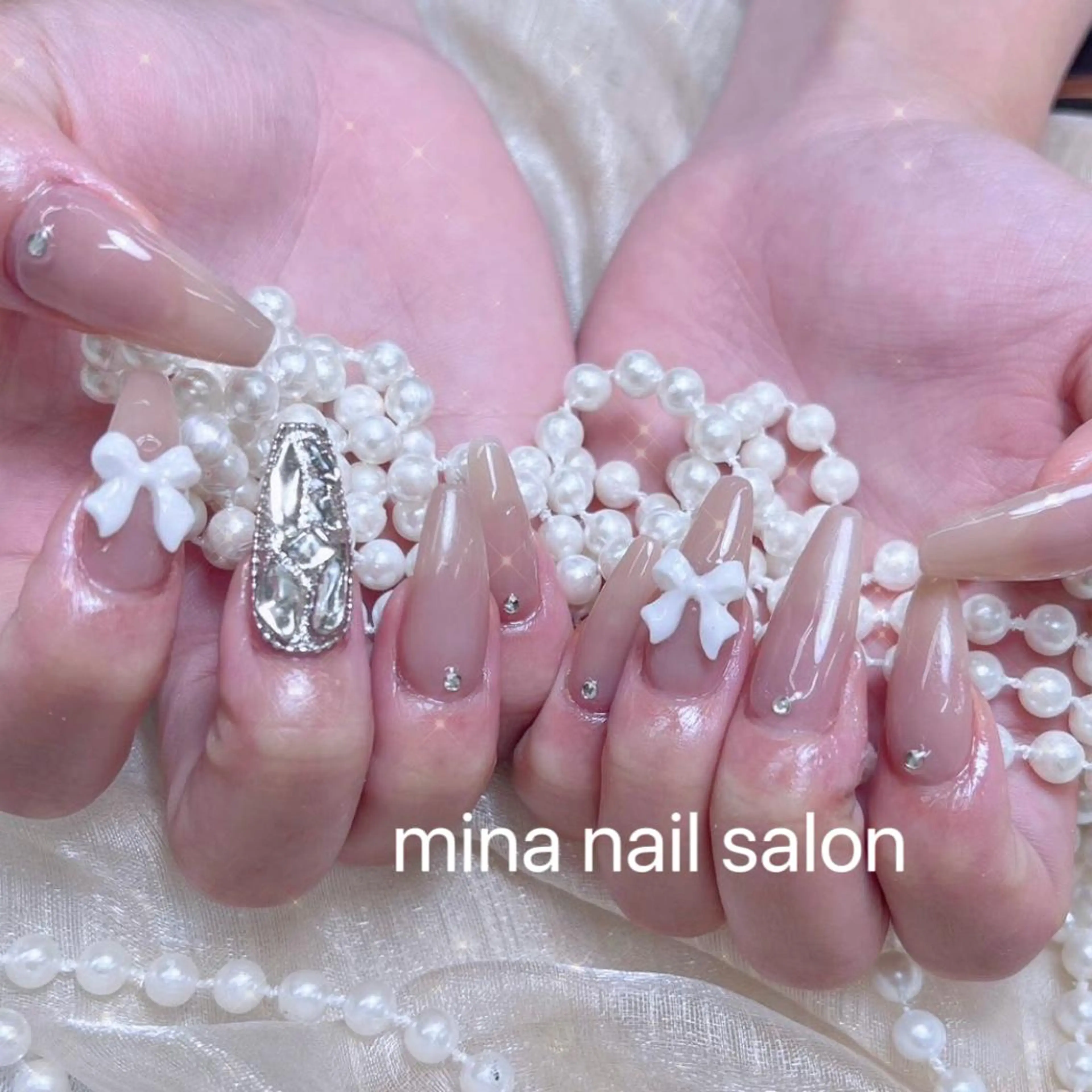 ネイル Mina🧸 韓国風ネイル🎀のネイルデザイン