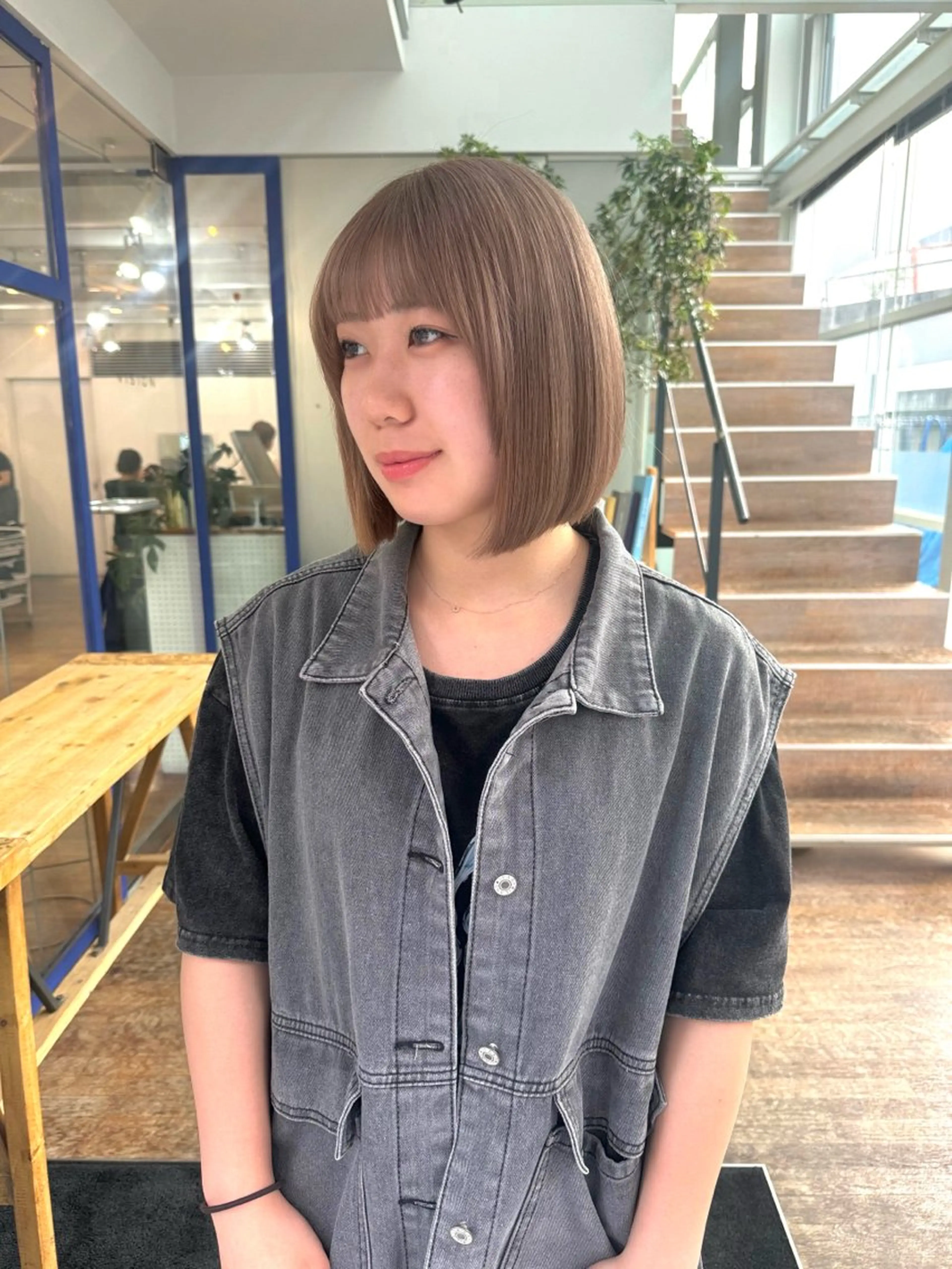 ショート カラー 切りっぱなしボブ 透明感カラー ピンクカラー ボブ 🌻名古屋🌻 🫧ハイトーン🫧のヘアスタイル