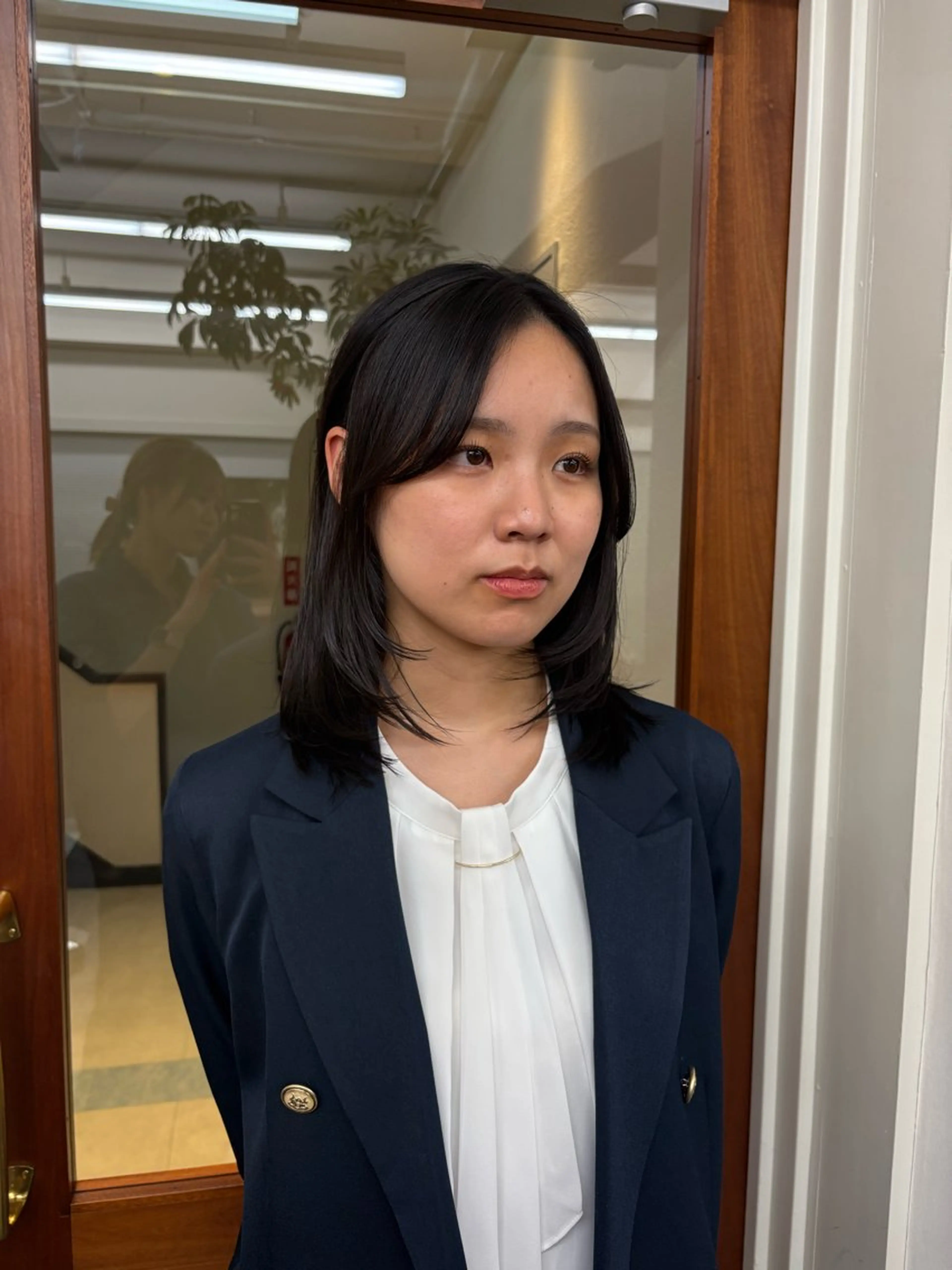 ミディアム レイヤー/顔周り/ 透明感/ののか💞のヘアスタイル