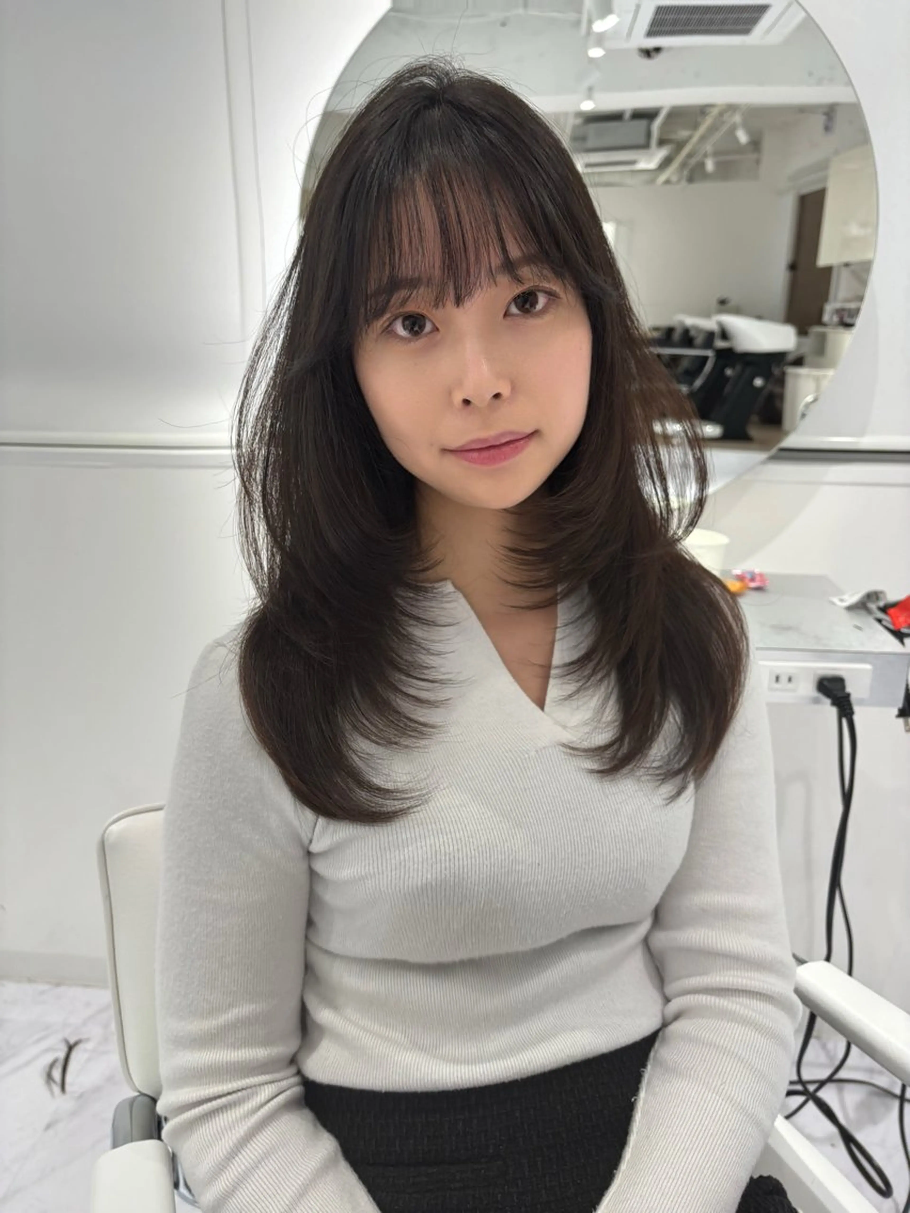 ロング 韓国レイヤー🤍 髪質改善seriraのヘアスタイル