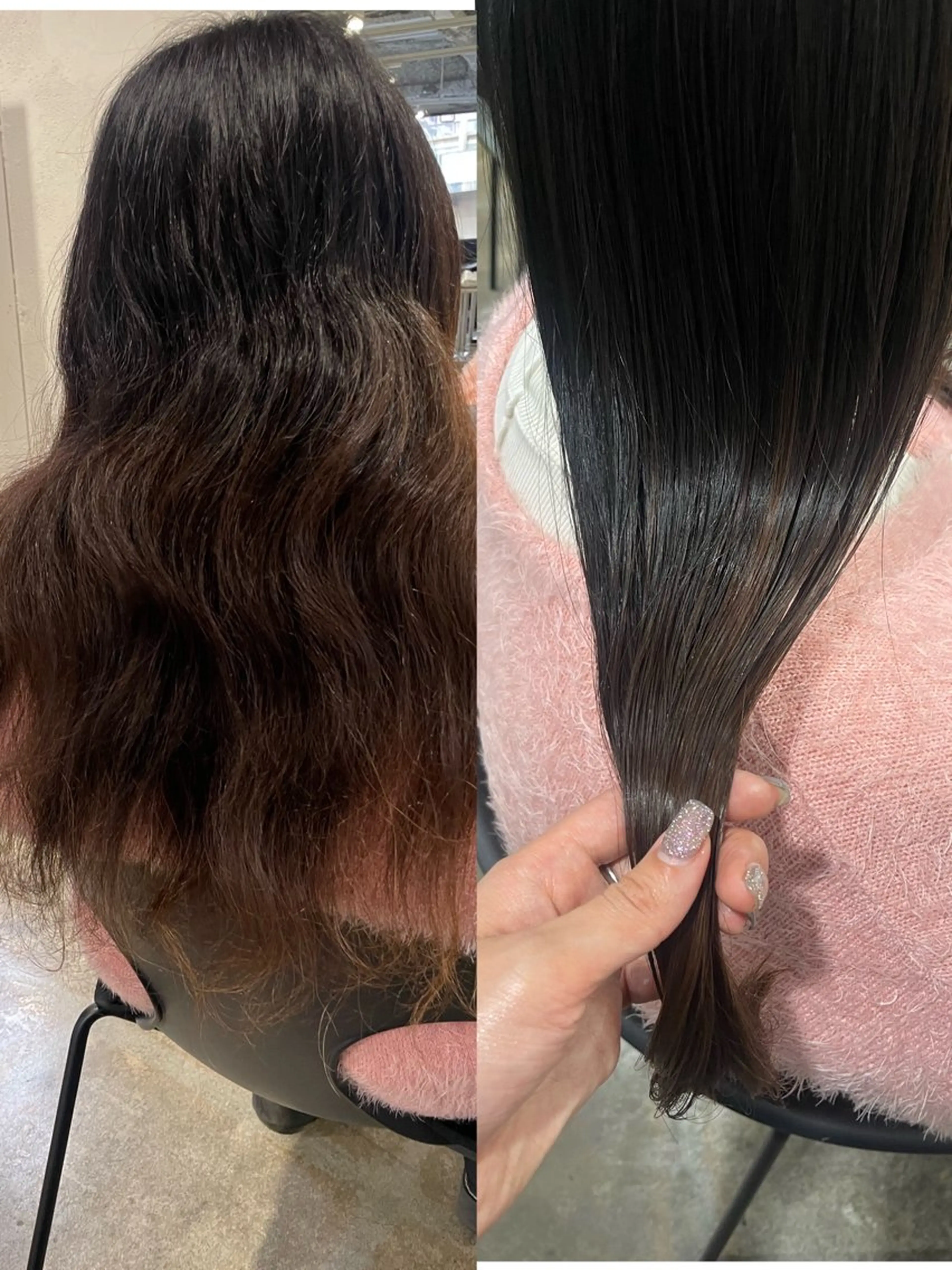 カラー カット 縮毛矯正 トリートメント 大迫 江梨のヘアスタイル