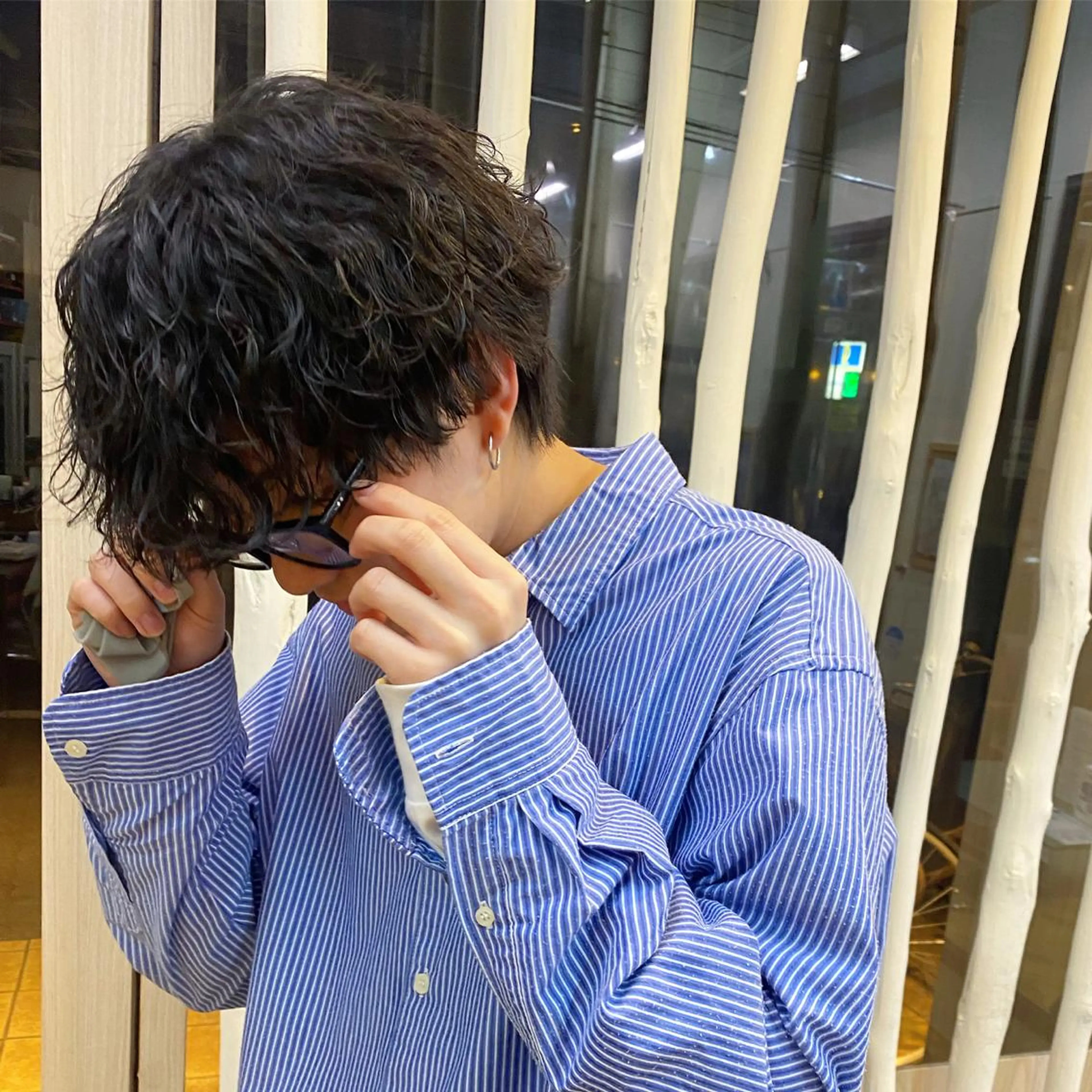 ショート パーマ メンズ メンズパーマ 波巻きパーマ 楽で簡単に決まる メンズヘア💥曽我尾のヘアスタイル