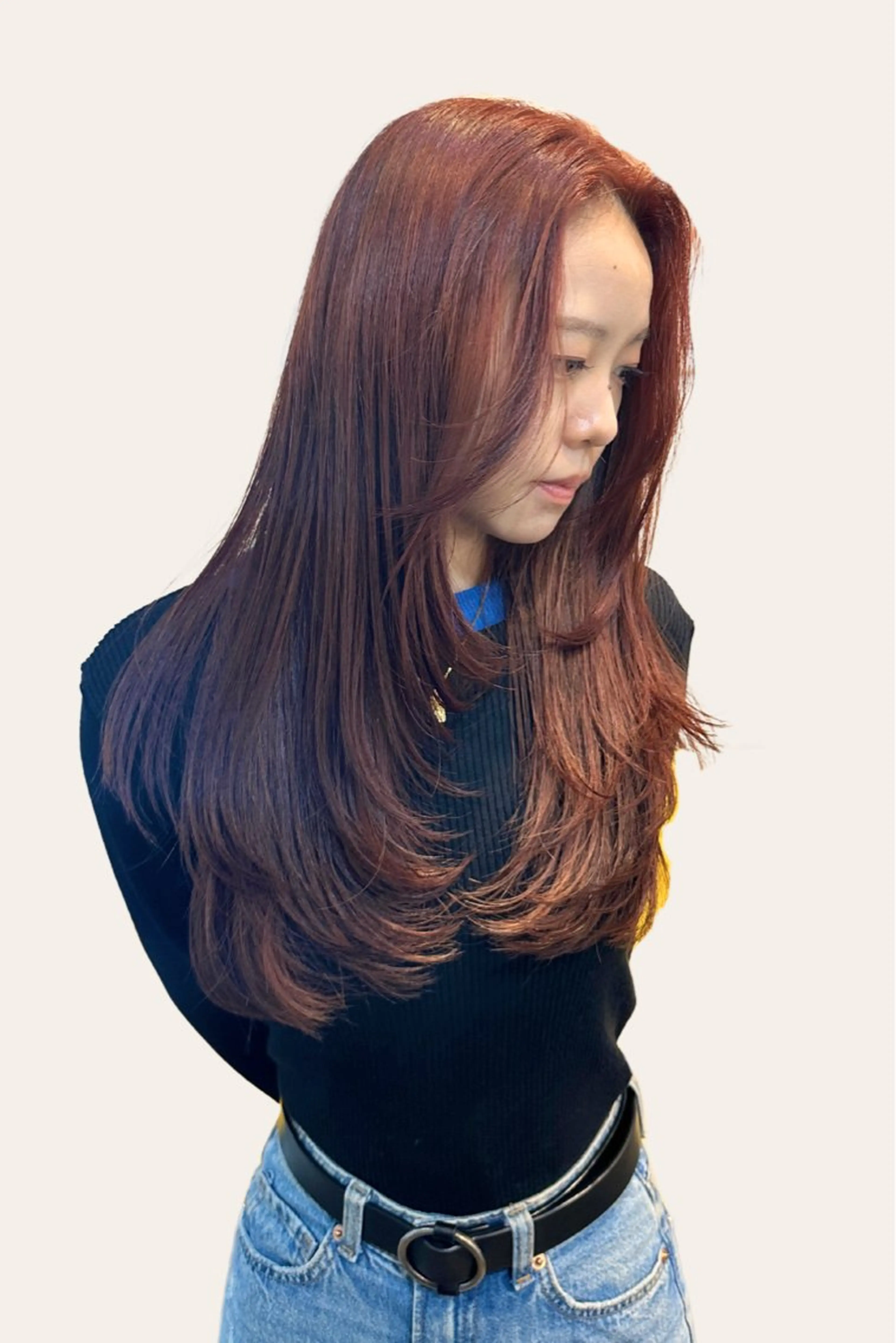 ロング カット ヘアカラー トリートメント ニワ/ブリーチなし /ダブルカラー💎のヘアスタイル
