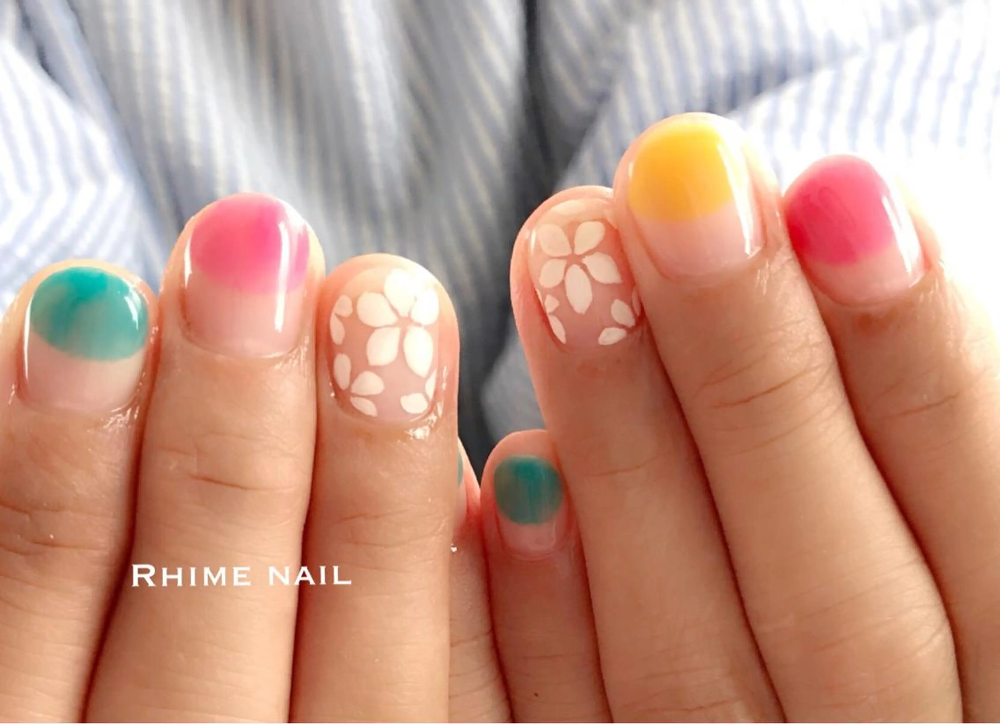 ネイル アートネイル ジェルネイル 大理石ネイル(マーブル) ニュアンスネイル オフィスネイル Rhime nail所属・Rhime nail ライムネイルのネイルデザイン