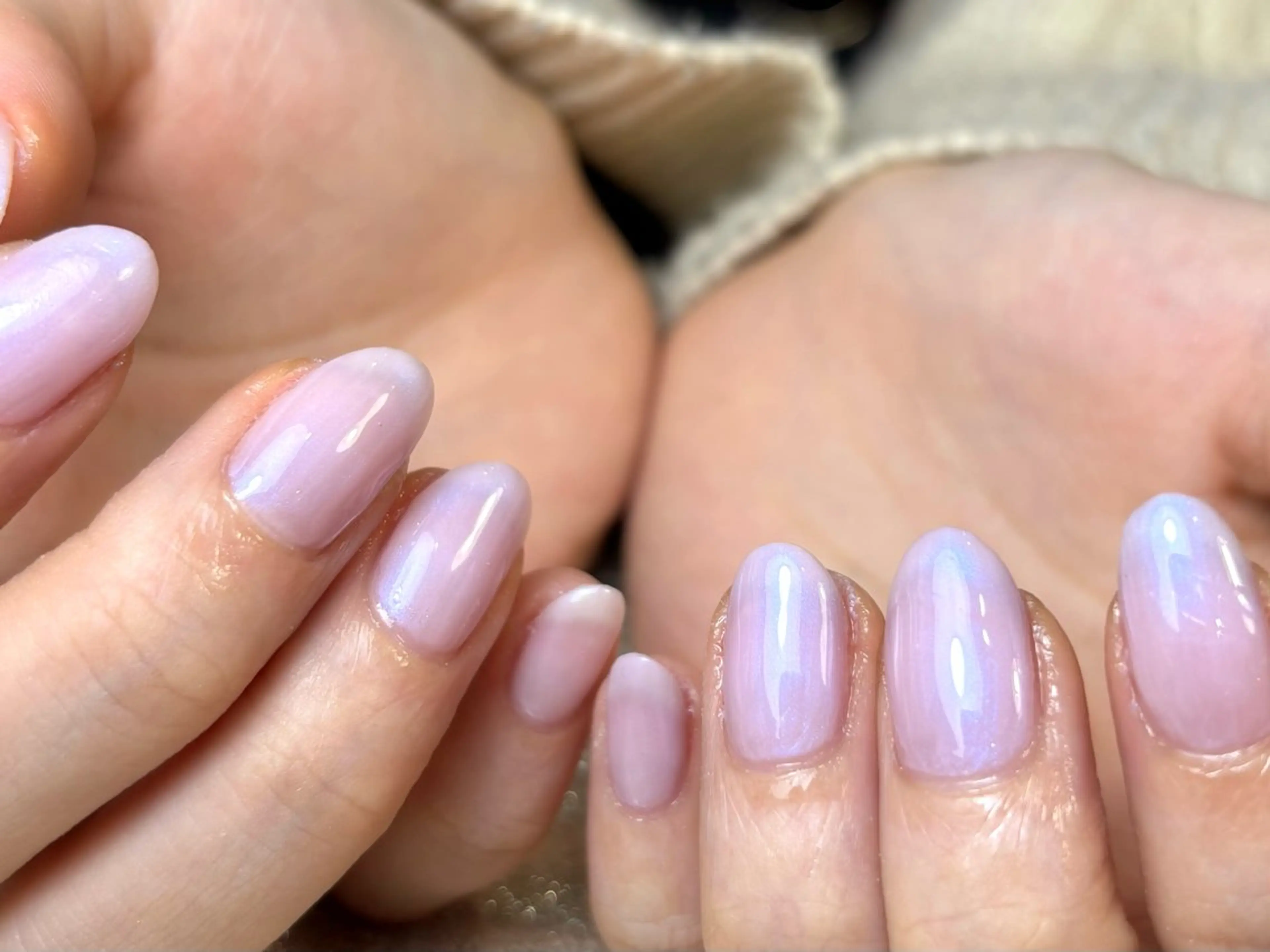 ネイル ジェルネイル ワンカラーネイル パラジェル ピンク リボン Salute本店 🦋仲原里佳のネイルデザイン