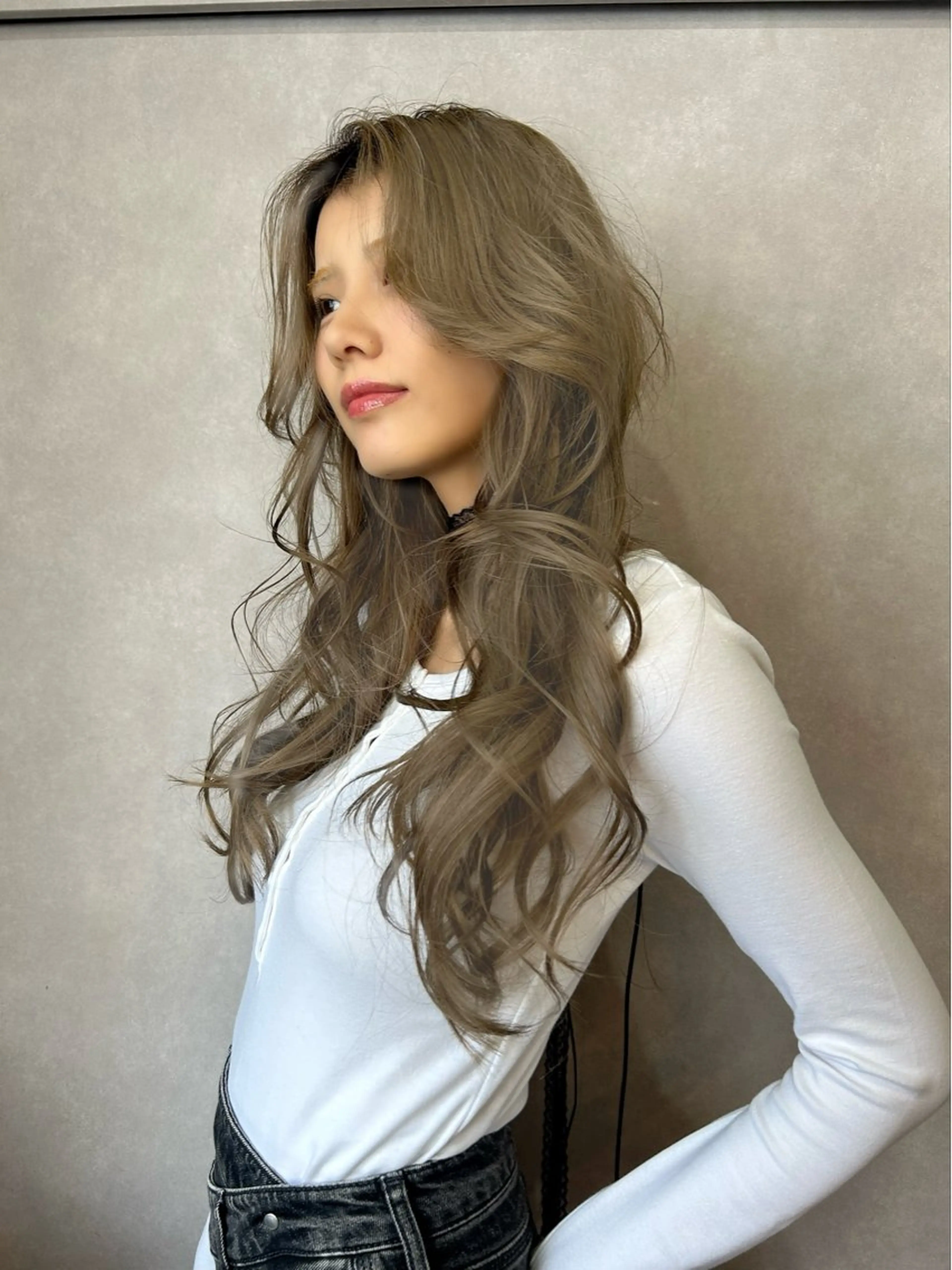 ロング カット ヘアカラー トリートメント ハイトーン/ブリーチ 🧁soraのヘアスタイル