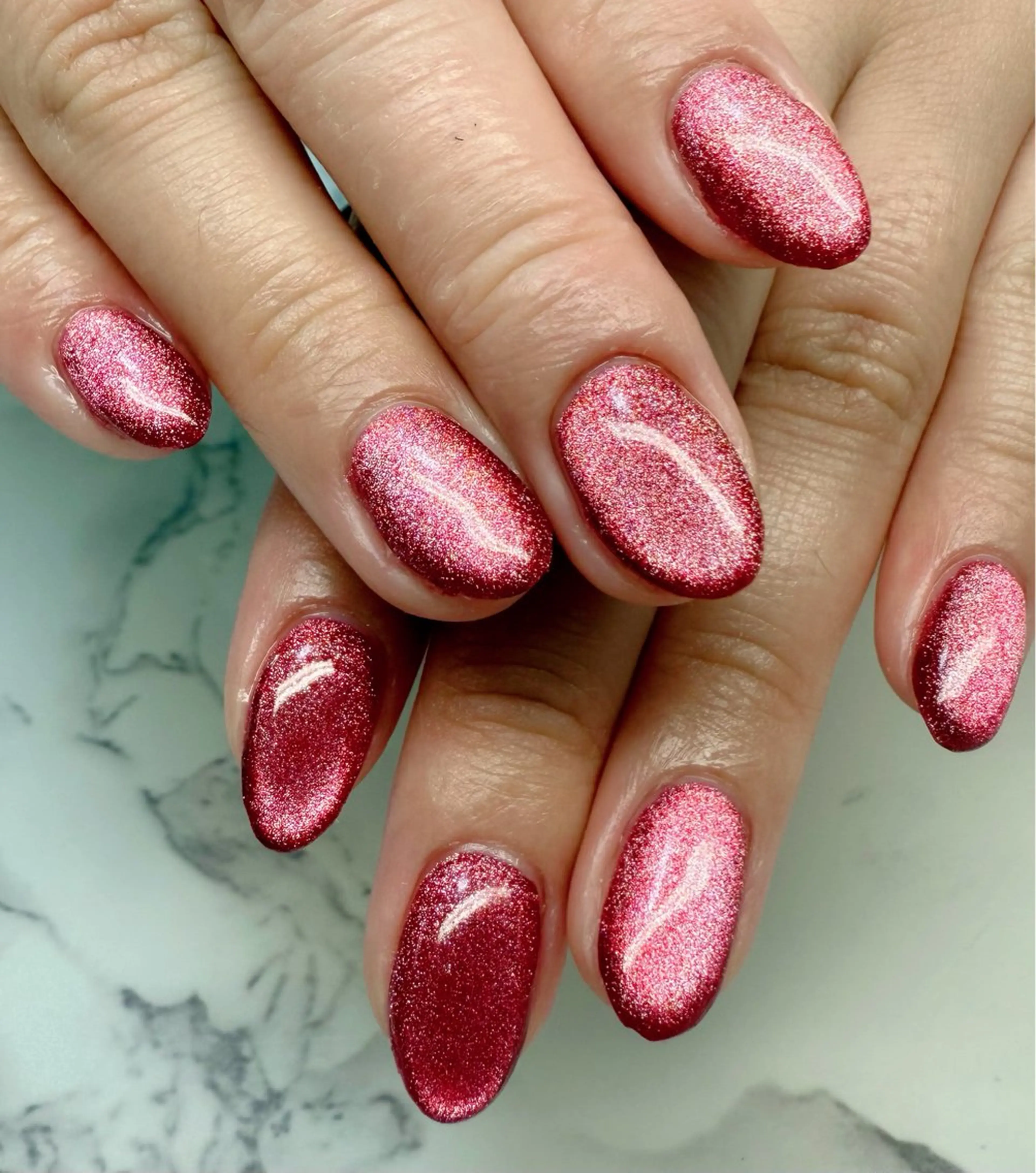 ネイル アートネイル チークネイル フレンチネイル 氷ネイル・うるうるネイル キラキラネイル M.N_ nailのネイルデザイン