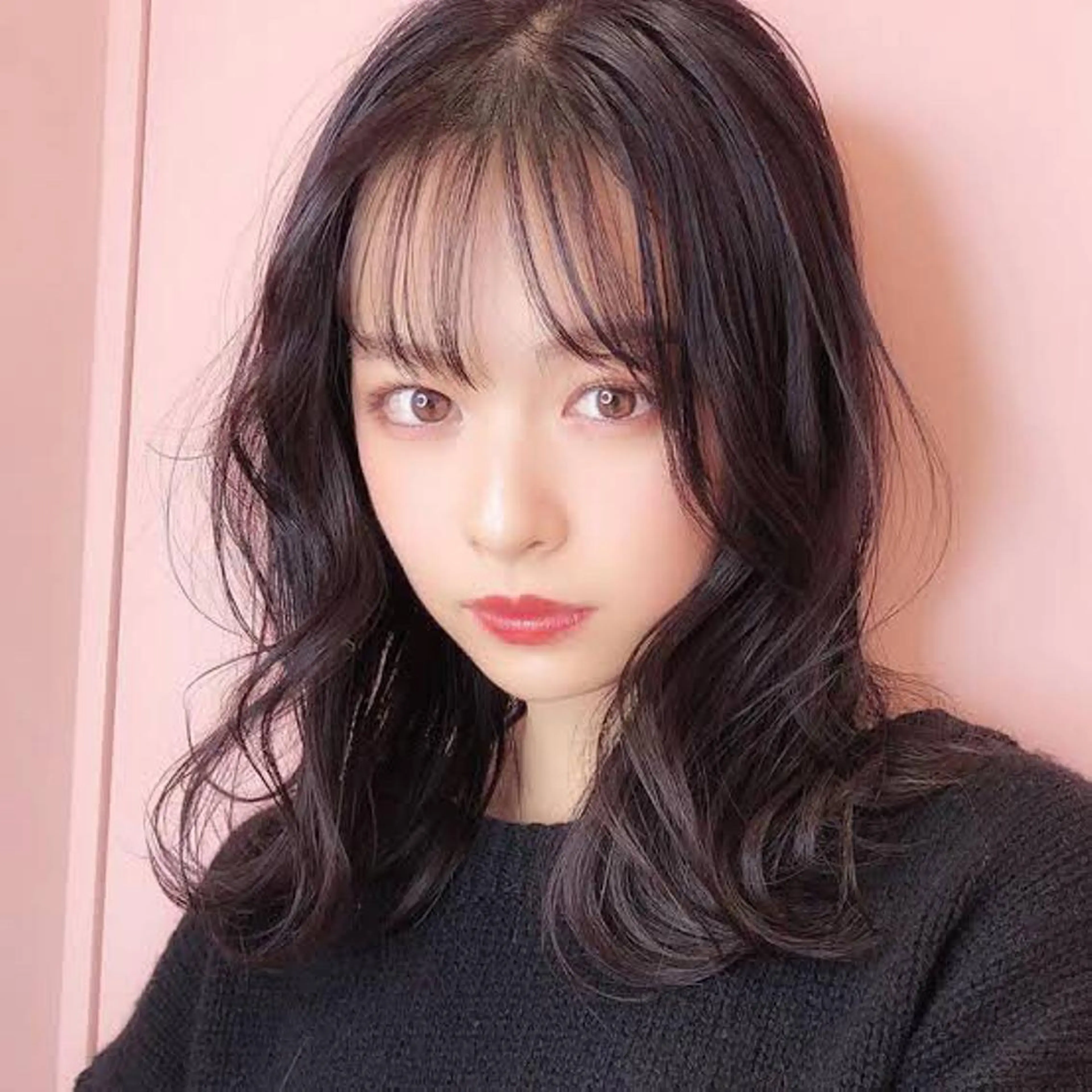 セミロング カラー ヘアアレンジ 【柔らか透明感✨/ 似合せ前髪】大石葉月のヘアスタイル