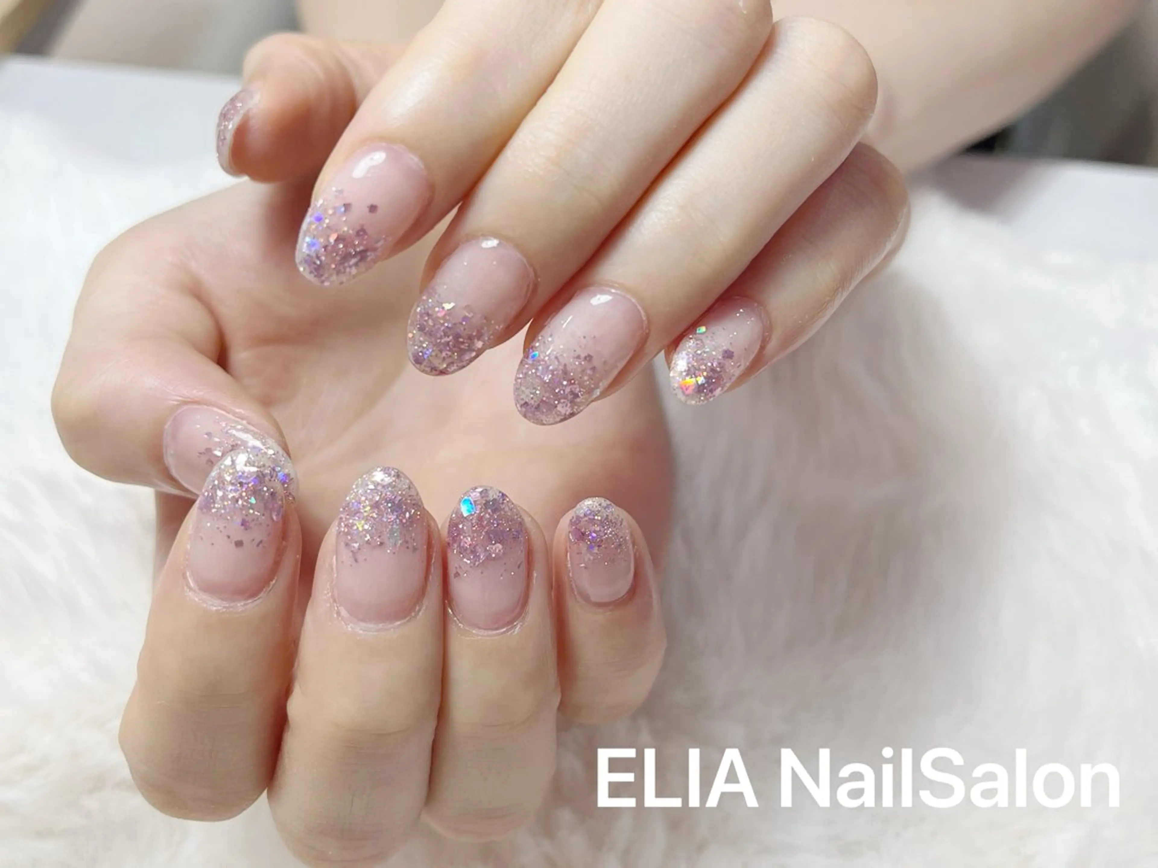 ミディアム カラー グラデーションカラー ELIA【エリア】 nailsalonのネイルデザイン