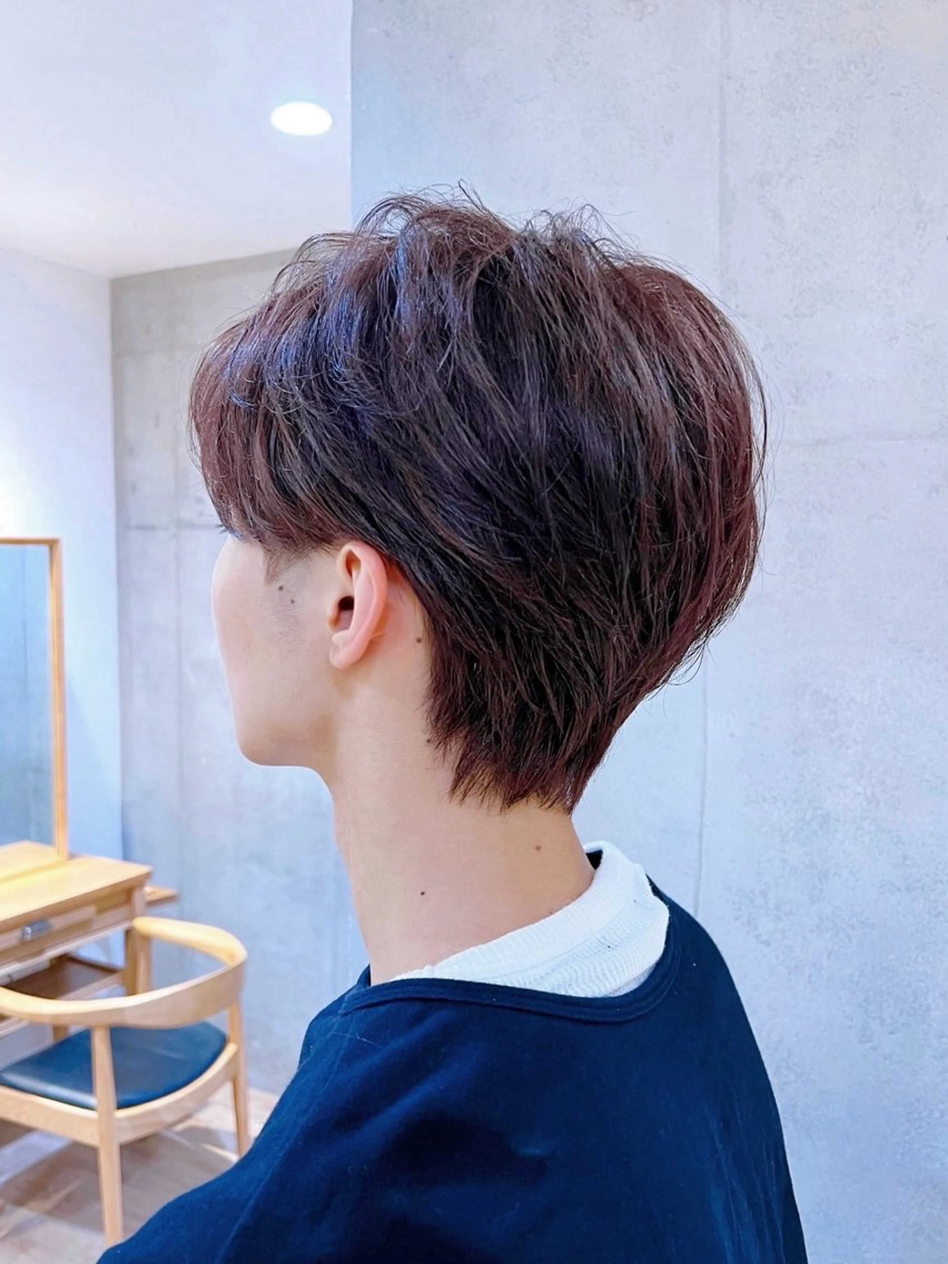 メンズ Say.石川葵 ショートボブ前髪のヘアスタイル