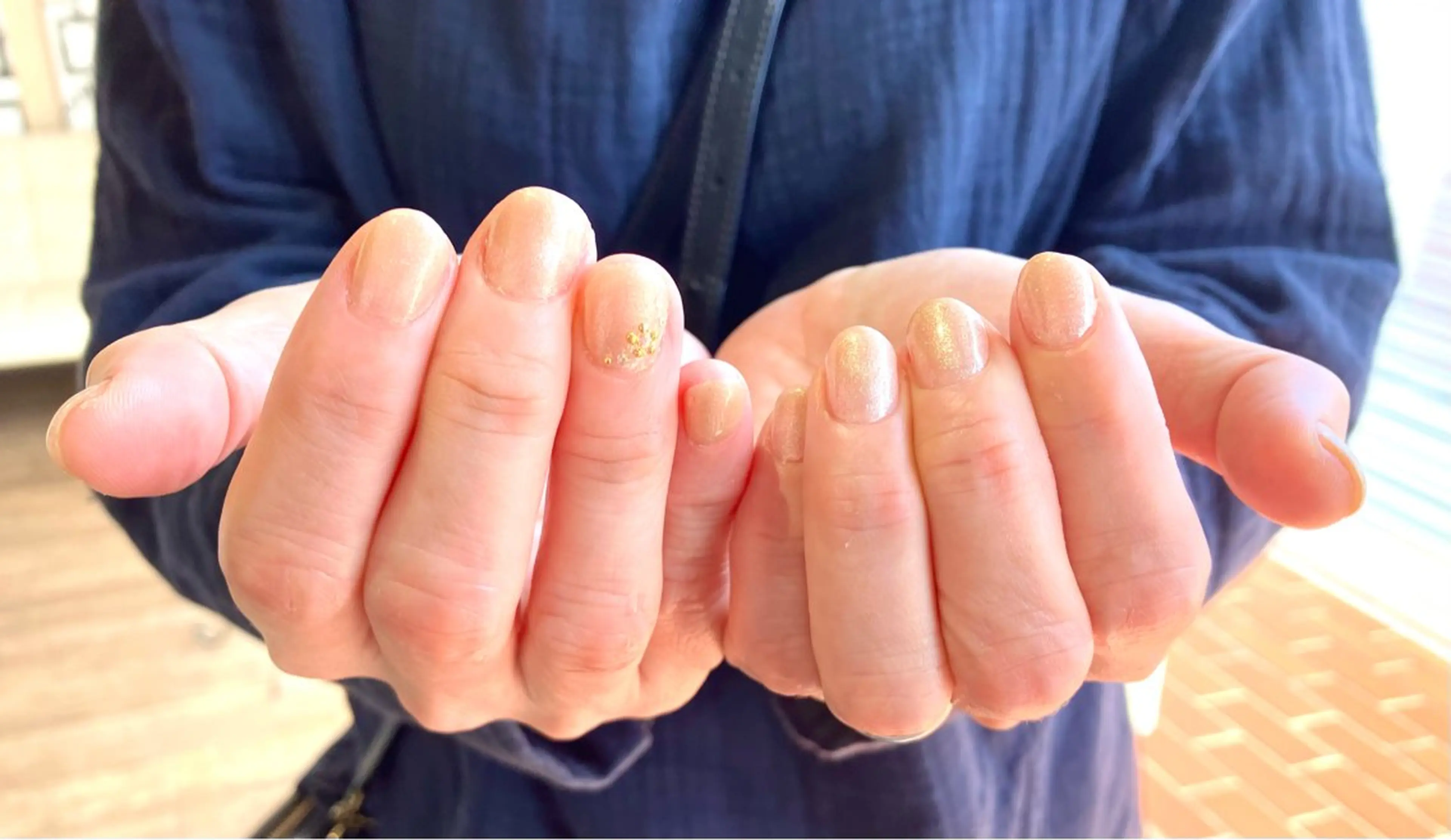 ネイル シンプルネイル ストーンネイル nailsister まゆのネイルデザイン